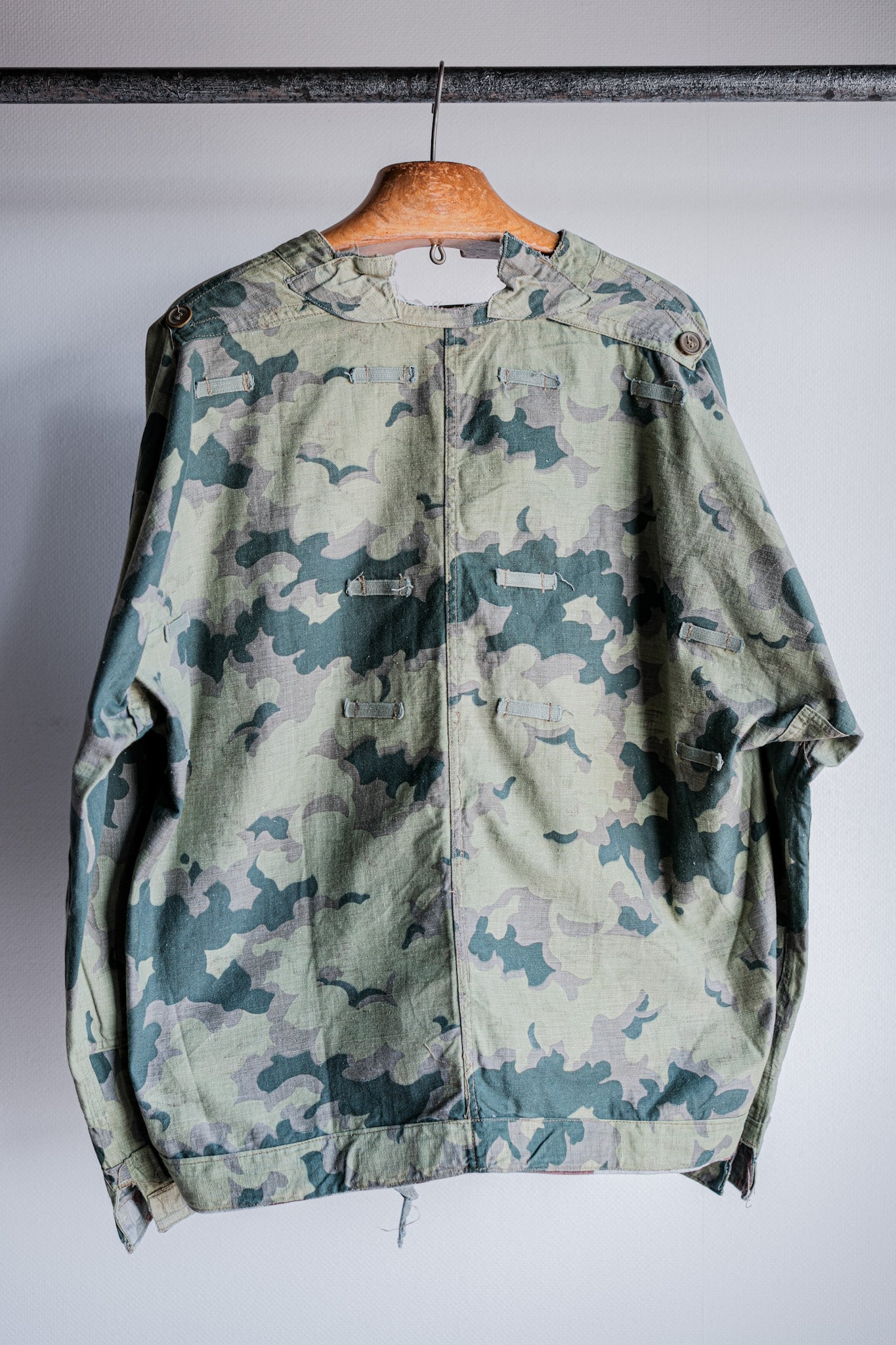 [~ 50's] Czechoslovakian Army Clouds Camouflage Reversible Smock