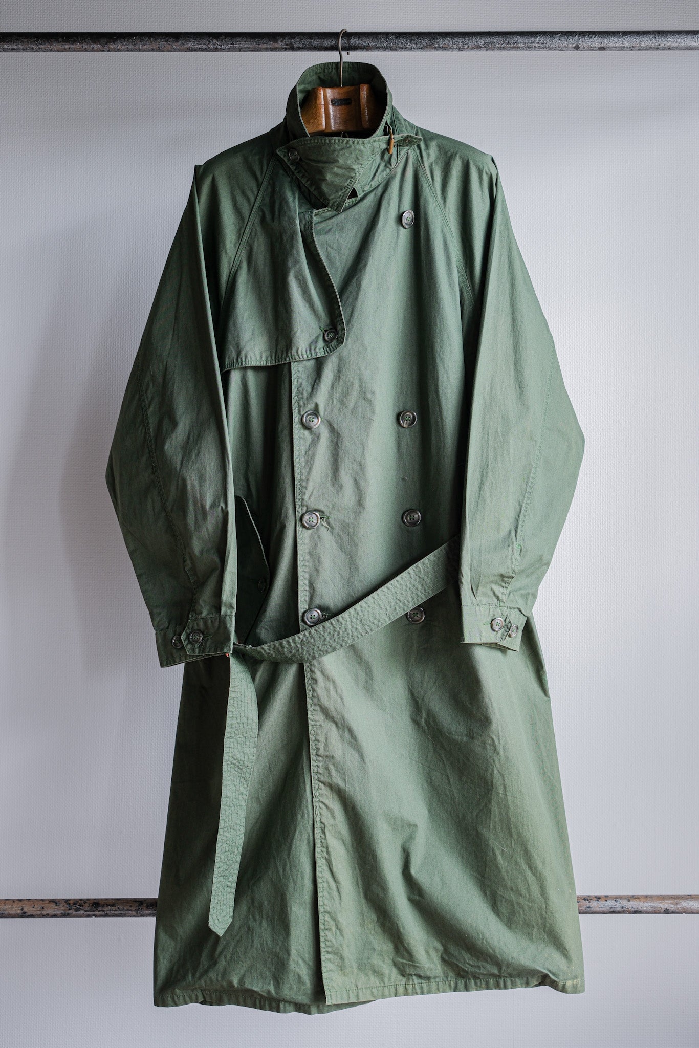 [~ 90's] Old Arnys Paris Raglan Sleeve TRENCH COAT SIZE.52