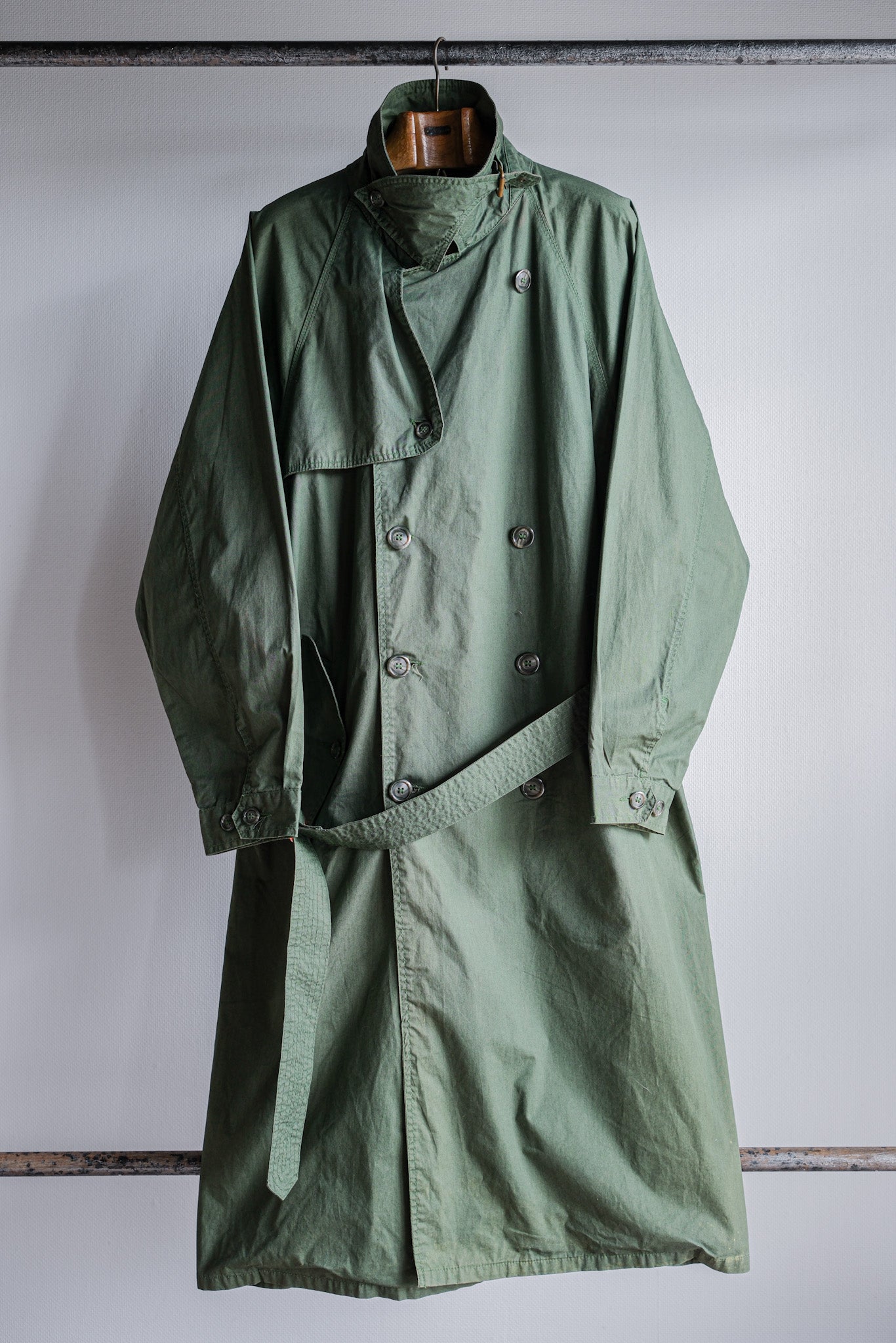 ［~90's］Old ARNYS PARIS Raglan Sleeve Trench Coat Size.52