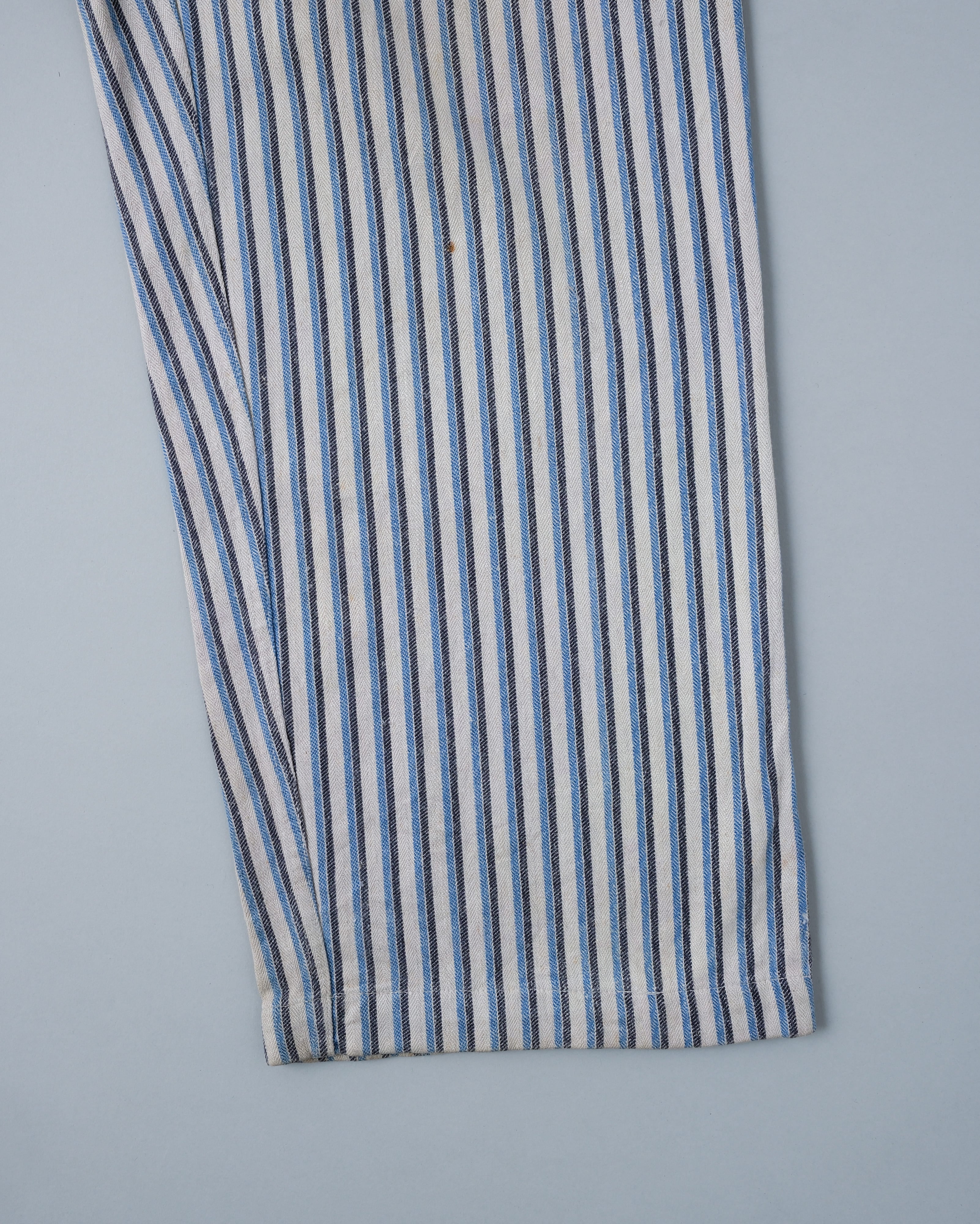 [~40's] WWⅡ German Army Drillich HBT Cotton Linen Striped Hospital Trousers "Wehrmacht"