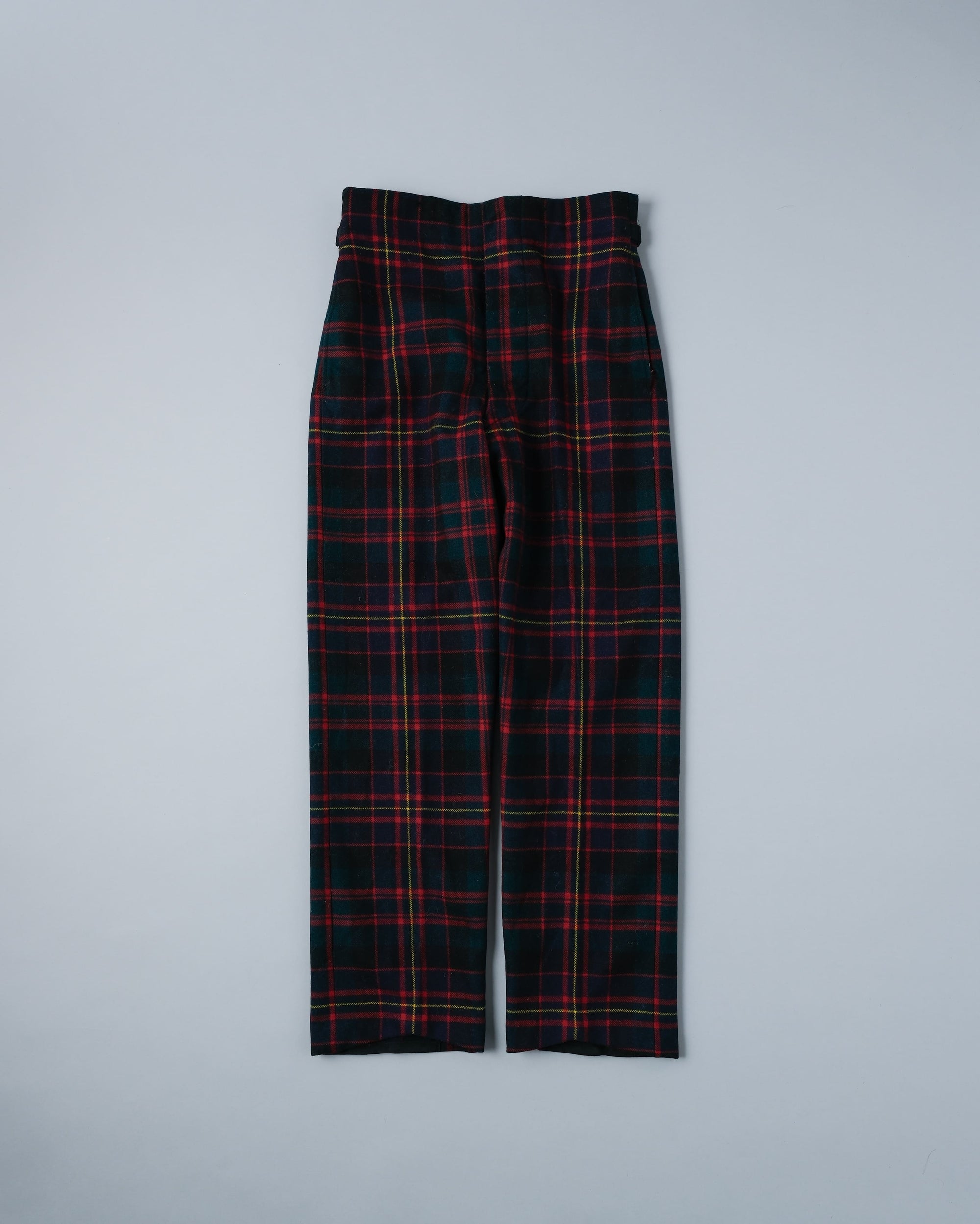 ［~70's］Scottish Military Ceremony Wool Plaid Trousers Size.2