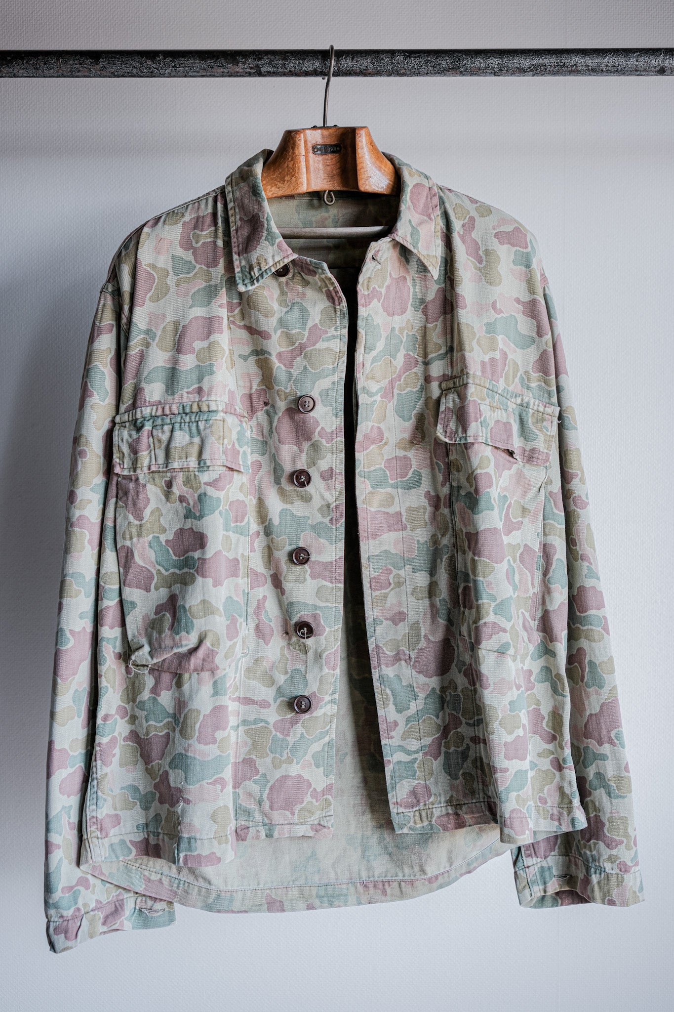 ［~50's］Dutch Army Frogskin Camouflage Field Jacket Size.50