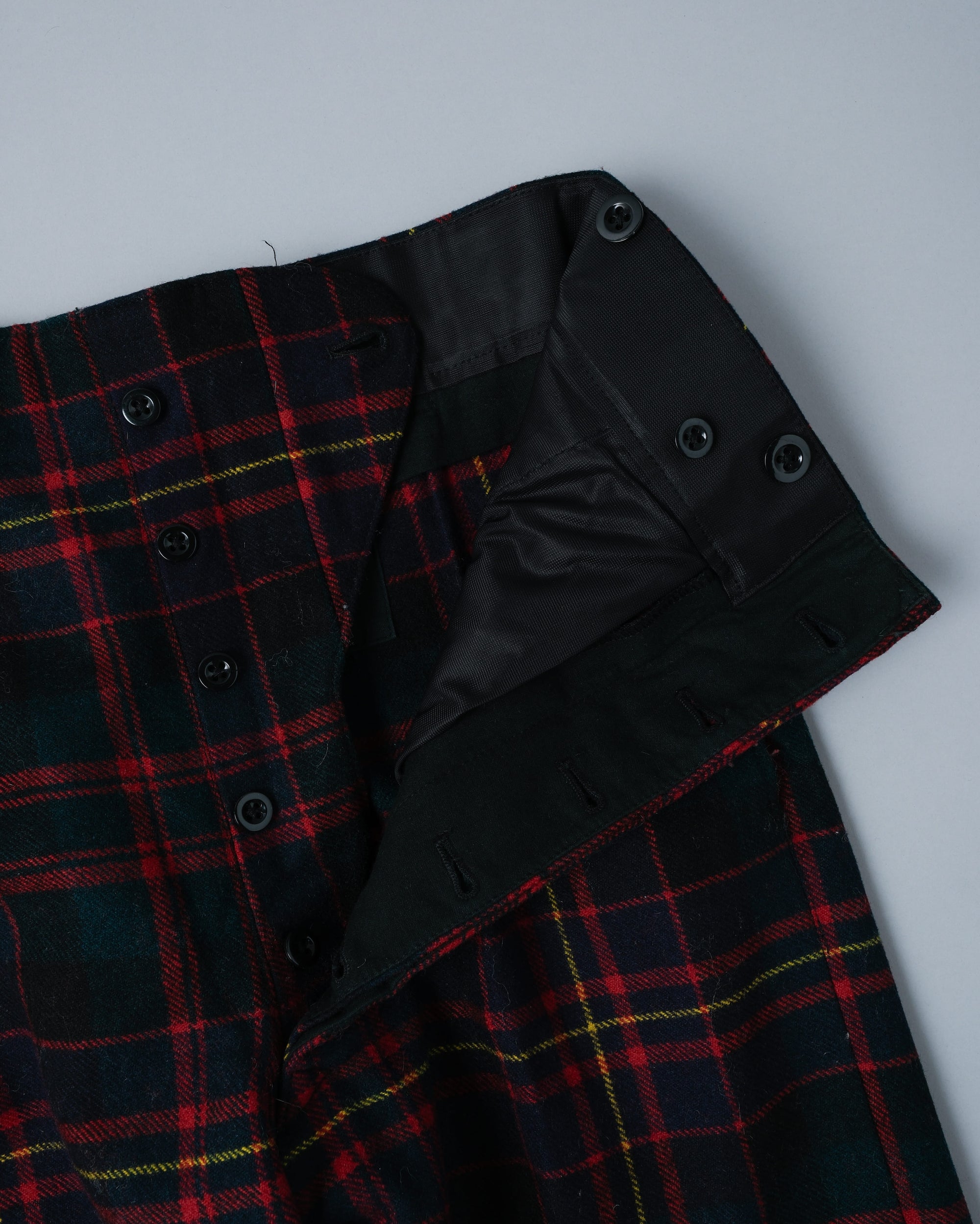 ［~70's］Scottish Military Ceremony Wool Plaid Trousers Size.2