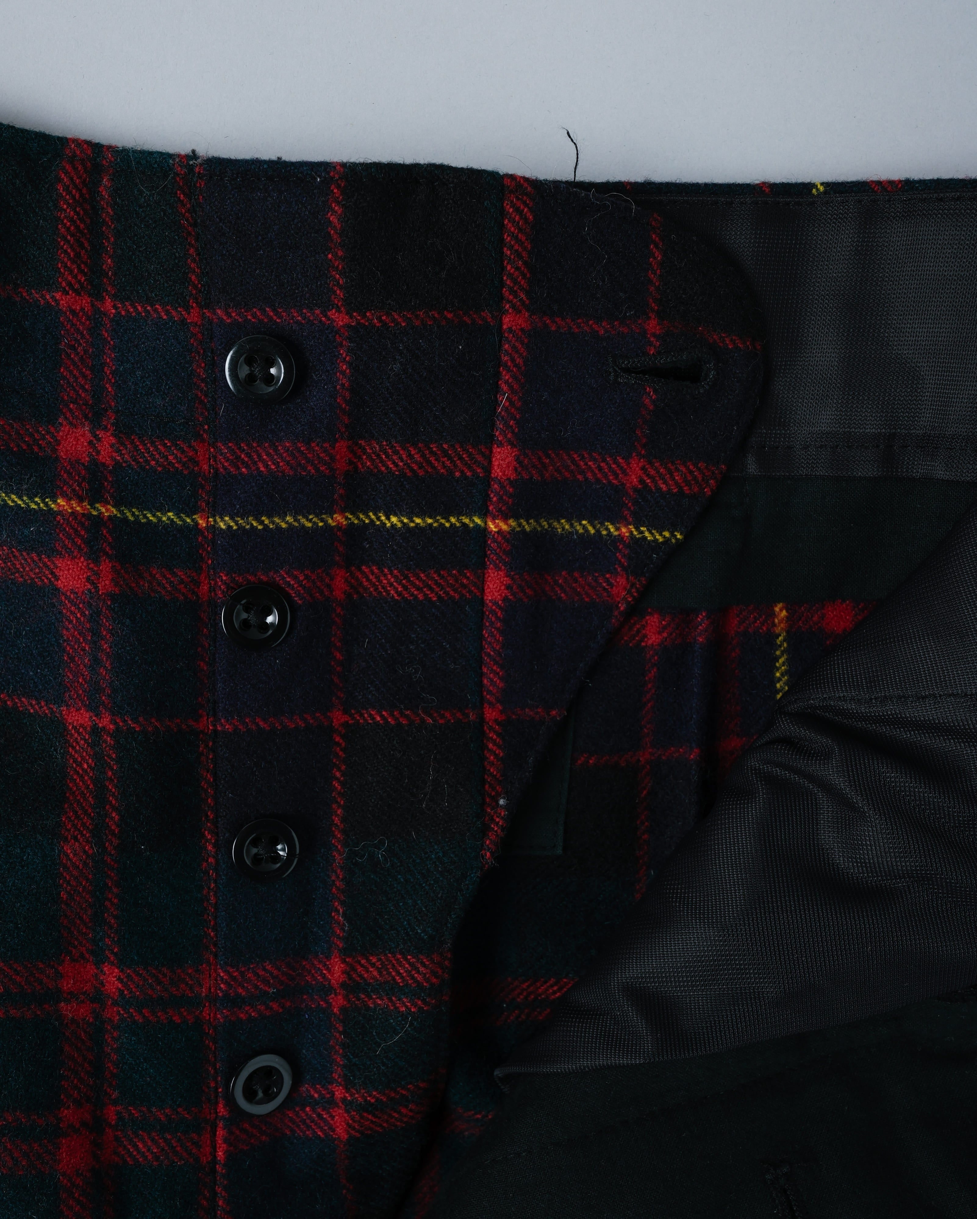 【~70's】Scottish Military Ceremony Wool Plaid Trousers Size.2