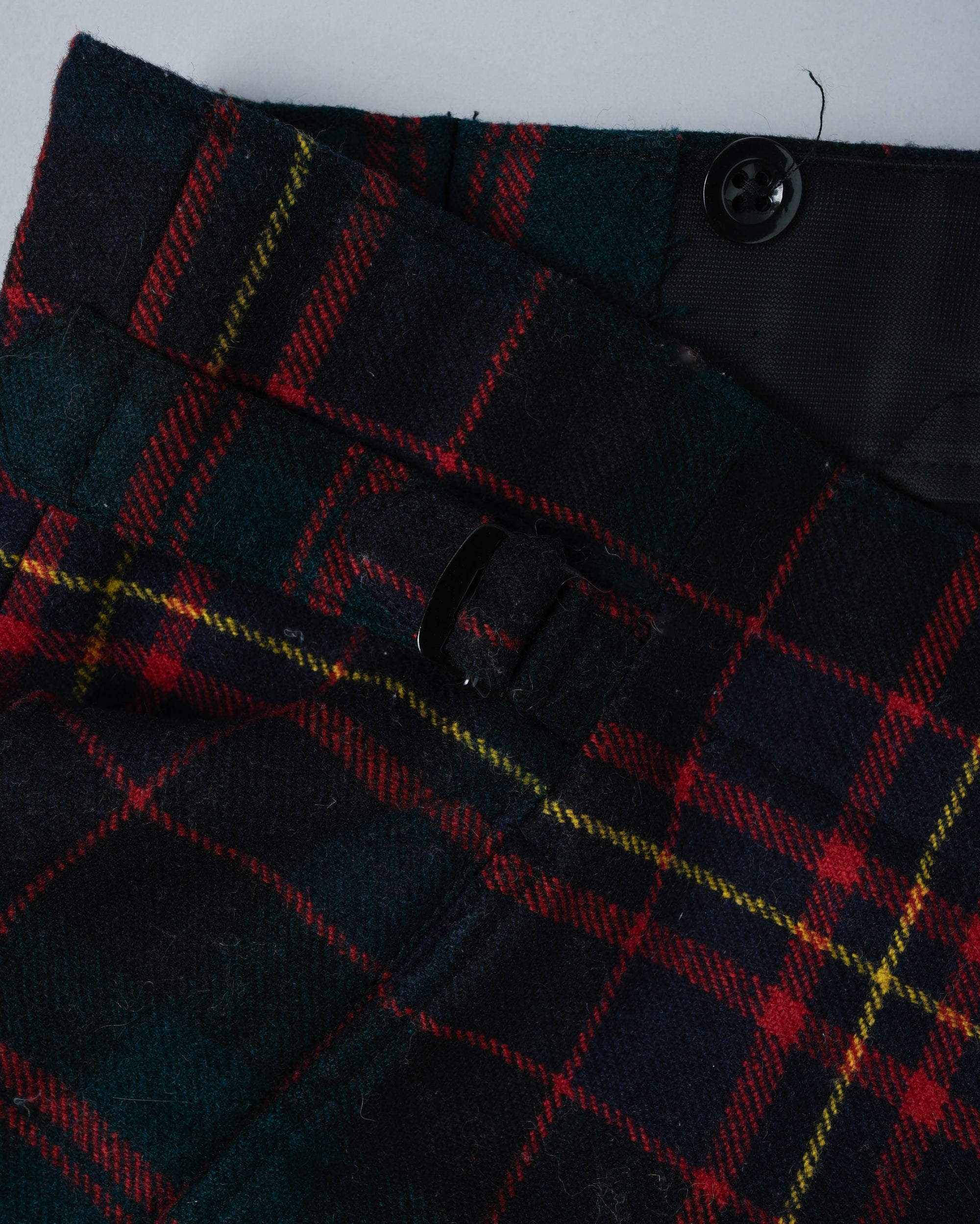 ［~70's］Scottish Military Ceremony Wool Plaid Trousers Size.2