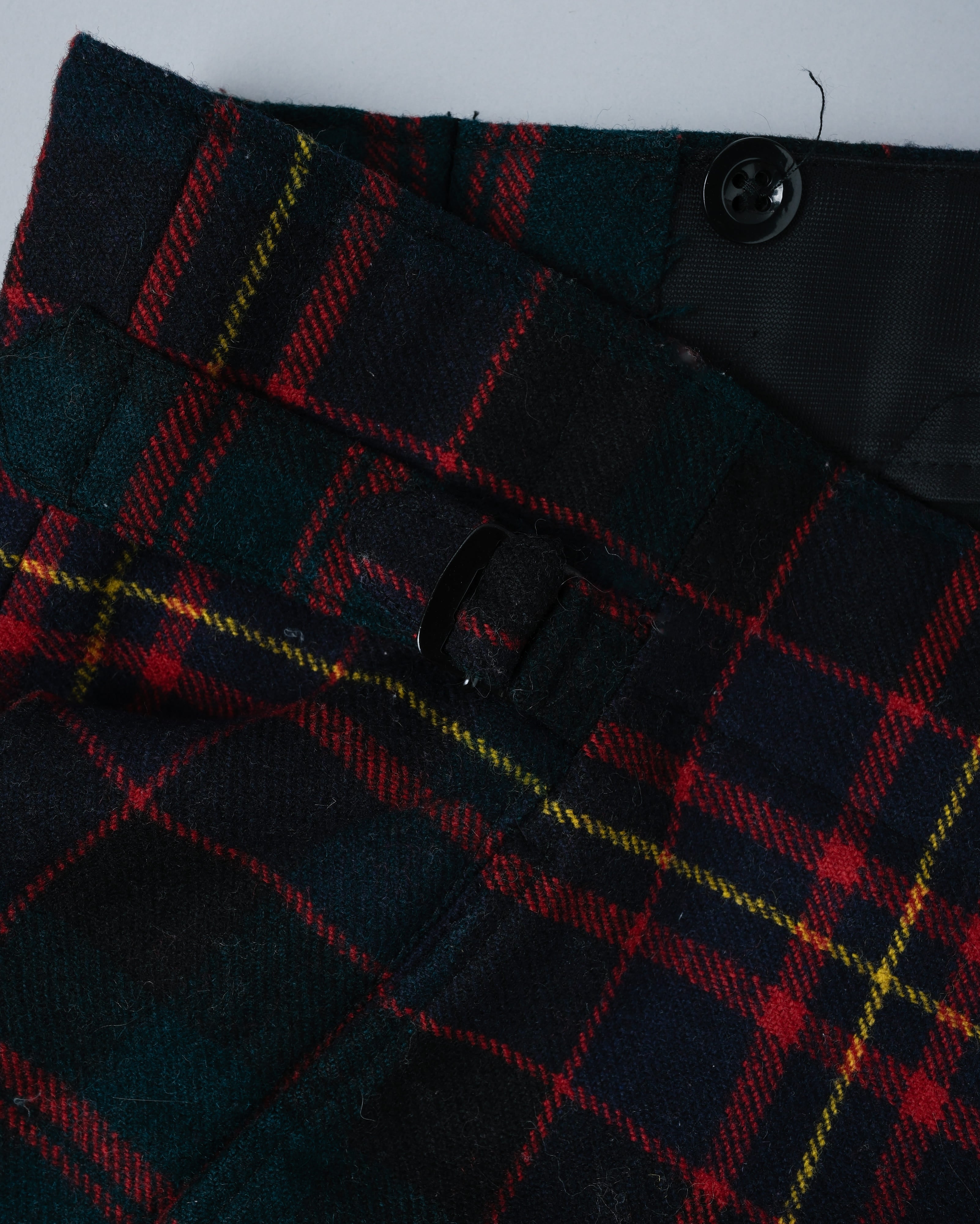 【~70's】Scottish Military Ceremony Wool Plaid Trousers Size.2