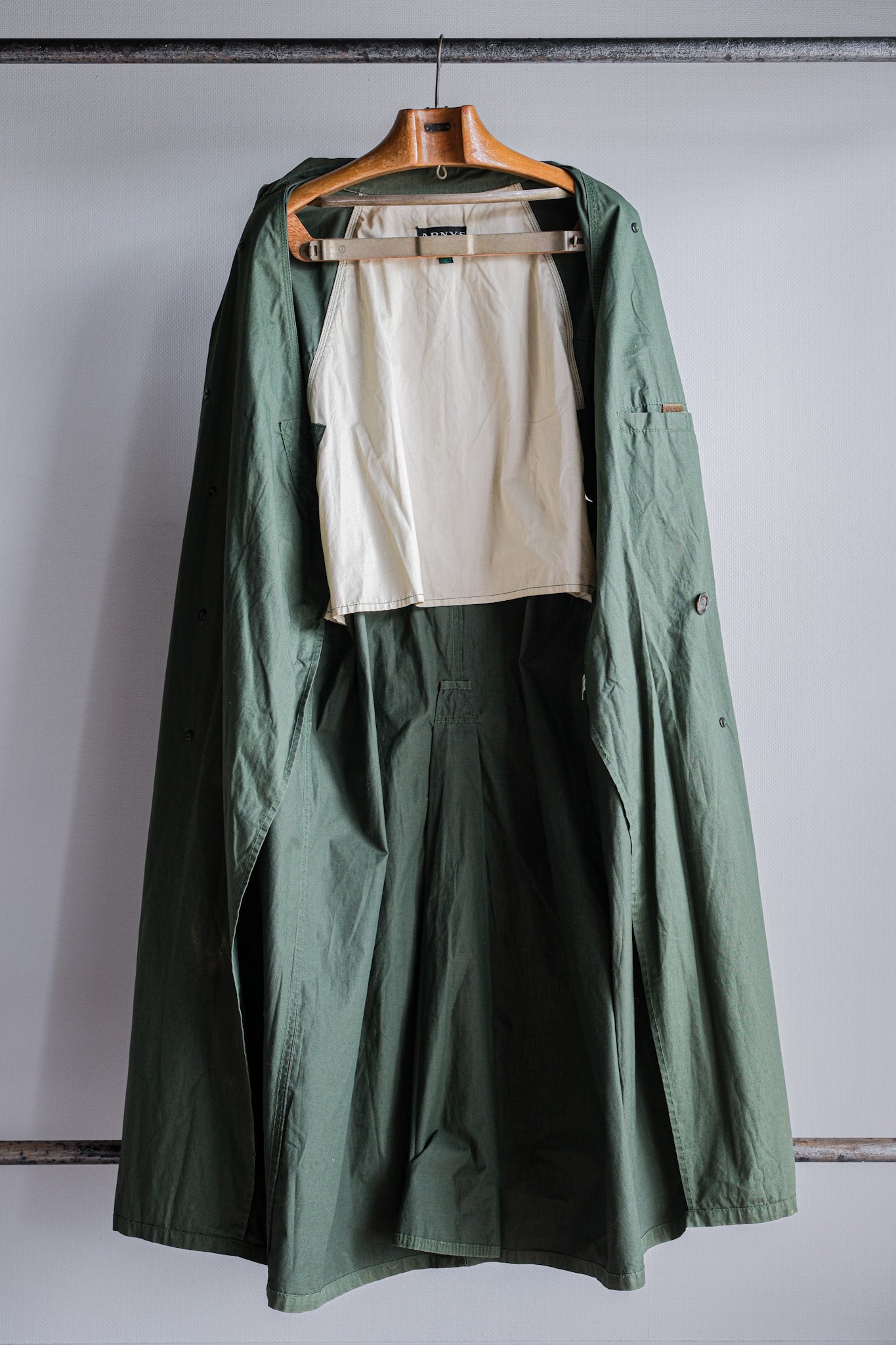 ［~90's］Old ARNYS PARIS Raglan Sleeve Trench Coat Size.52