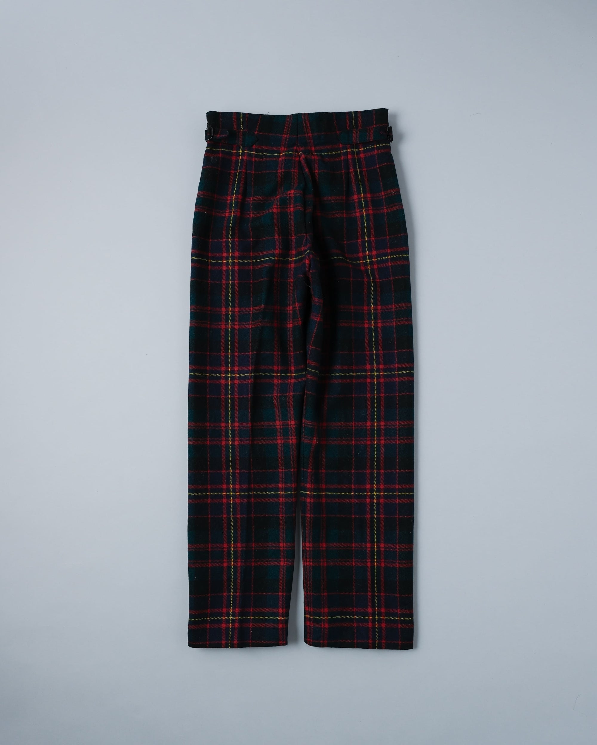 ［~70's］Scottish Military Ceremony Wool Plaid Trousers Size.2