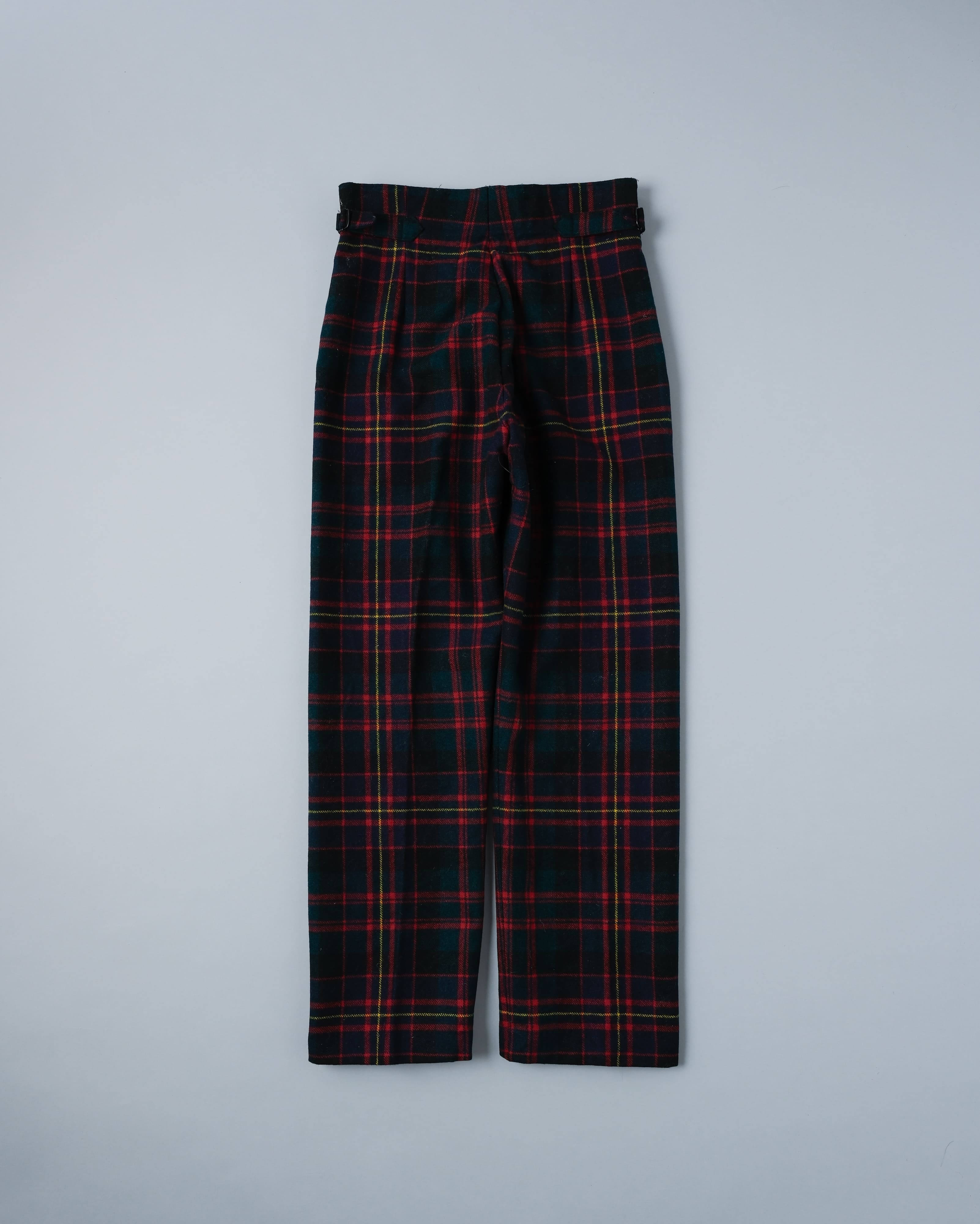 【~70's】Scottish Military Ceremony Wool Plaid Trousers Size.2