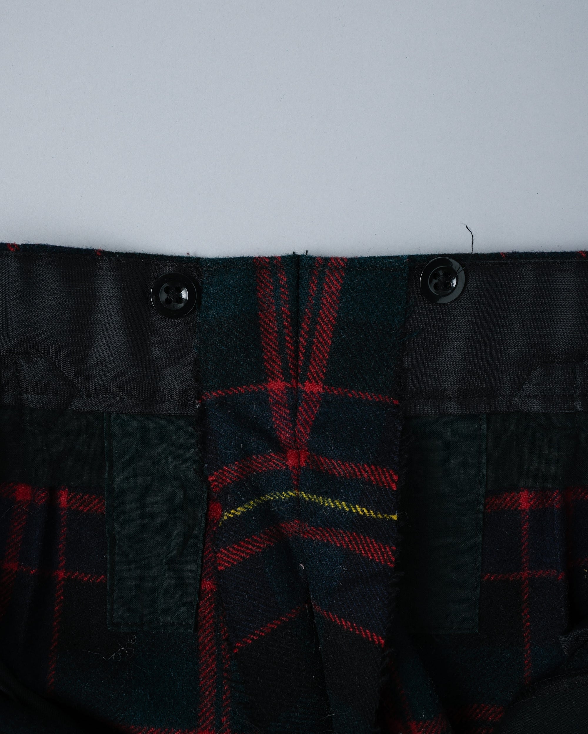 ［~70's］Scottish Military Ceremony Wool Plaid Trousers Size.2