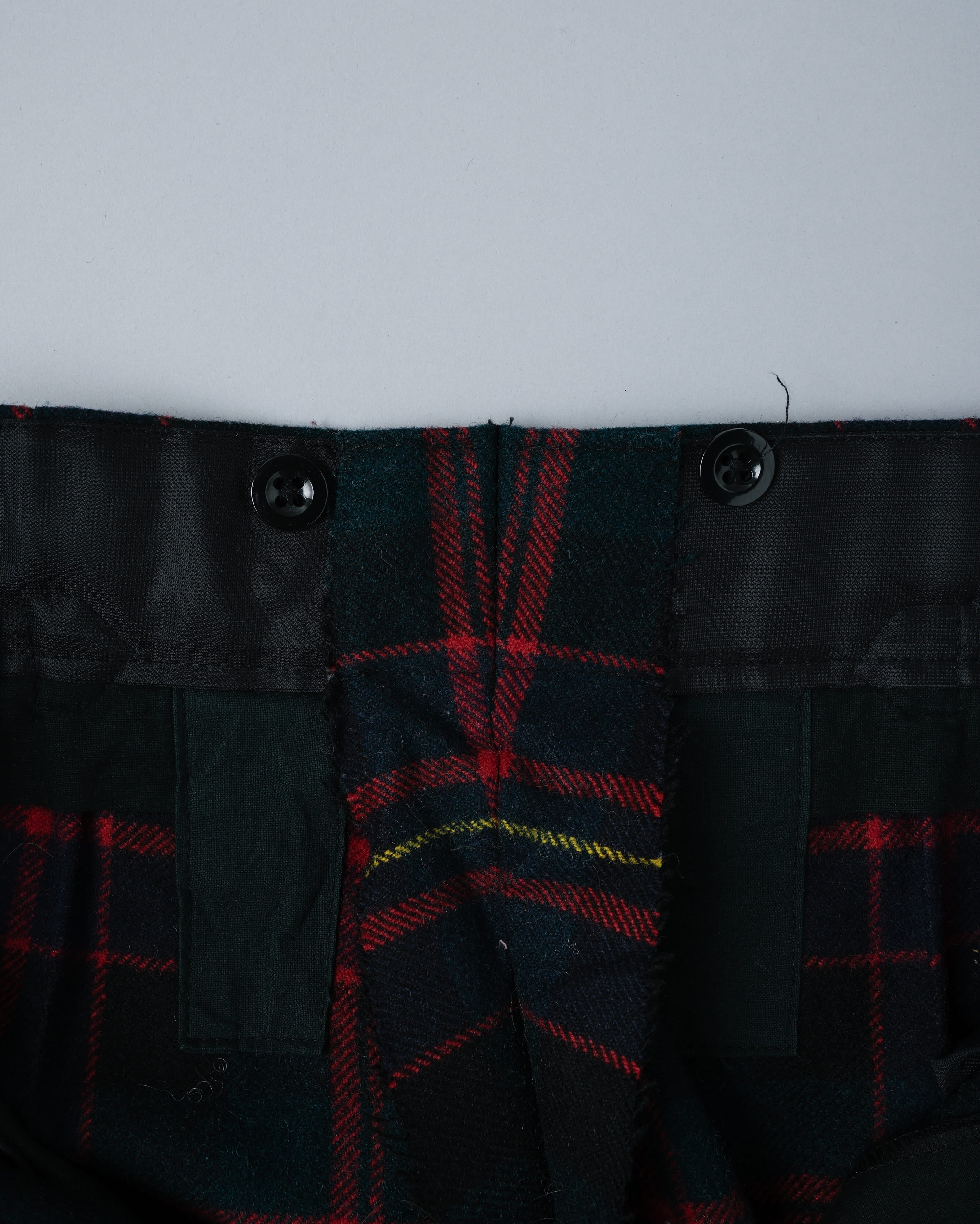 【~70's】Scottish Military Ceremony Wool Plaid Trousers Size.2