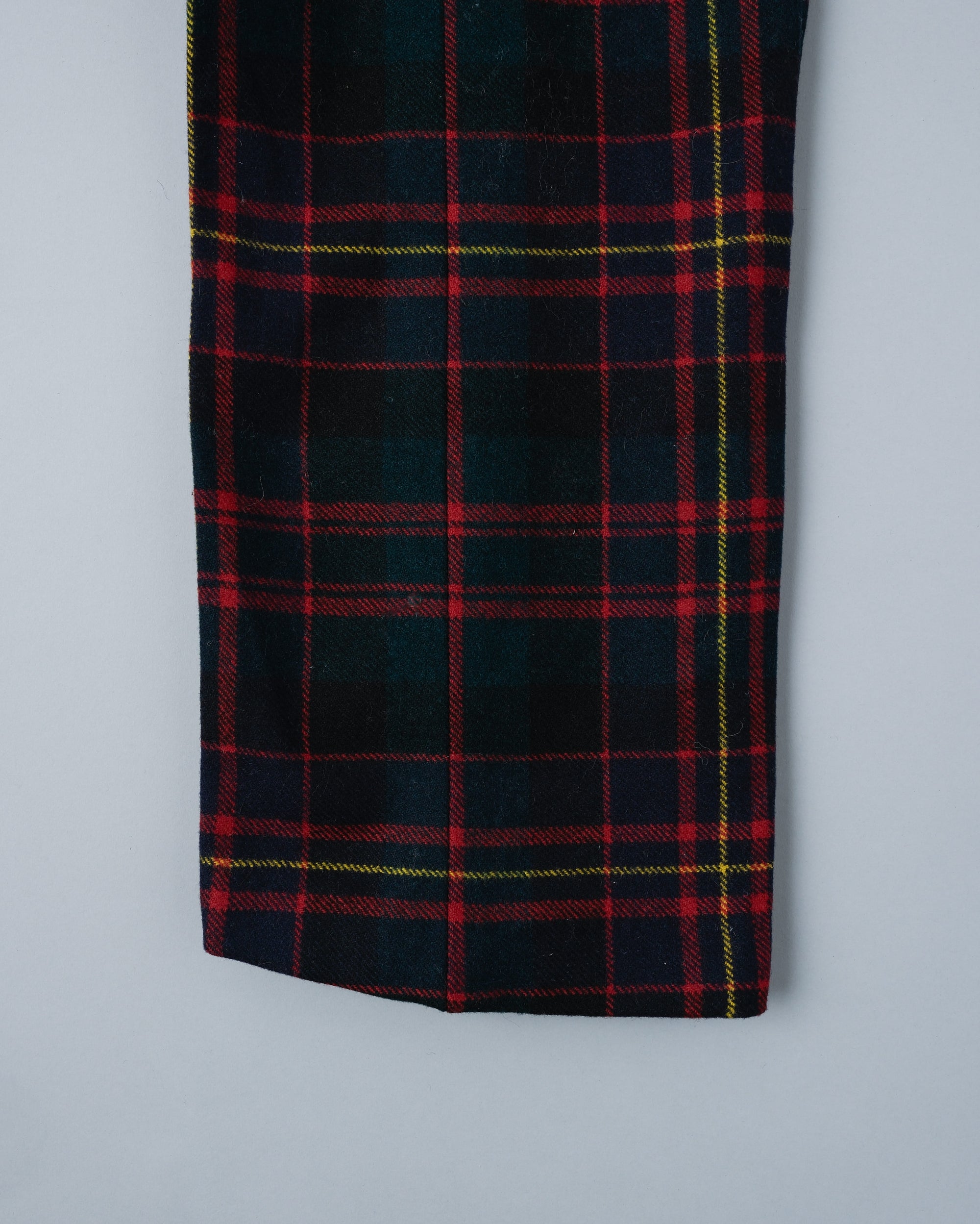 ［~70's］Scottish Military Ceremony Wool Plaid Trousers Size.2