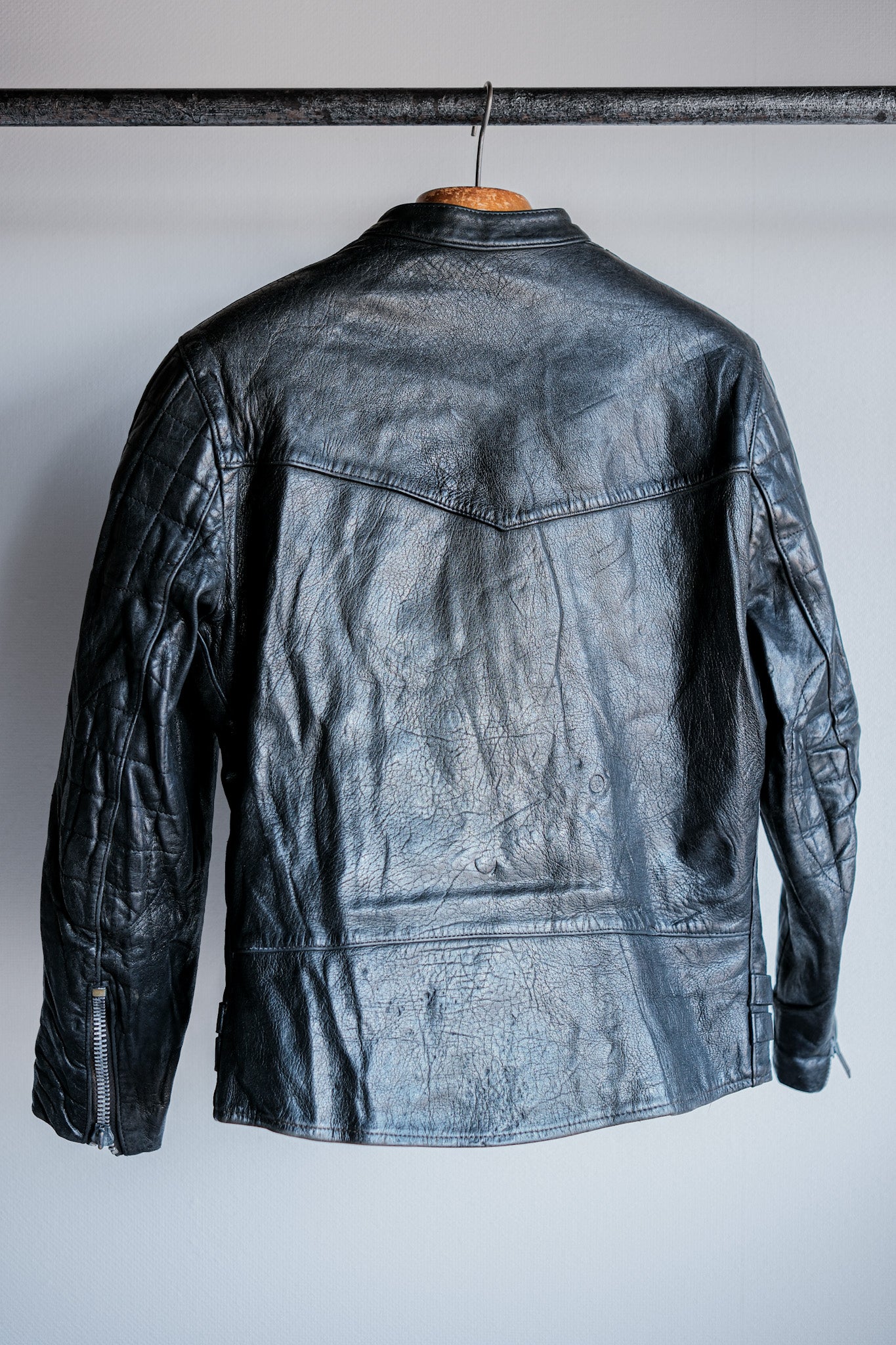 [~ 60's] French Vintage Leather Riders Jacket "Jacques Motard"