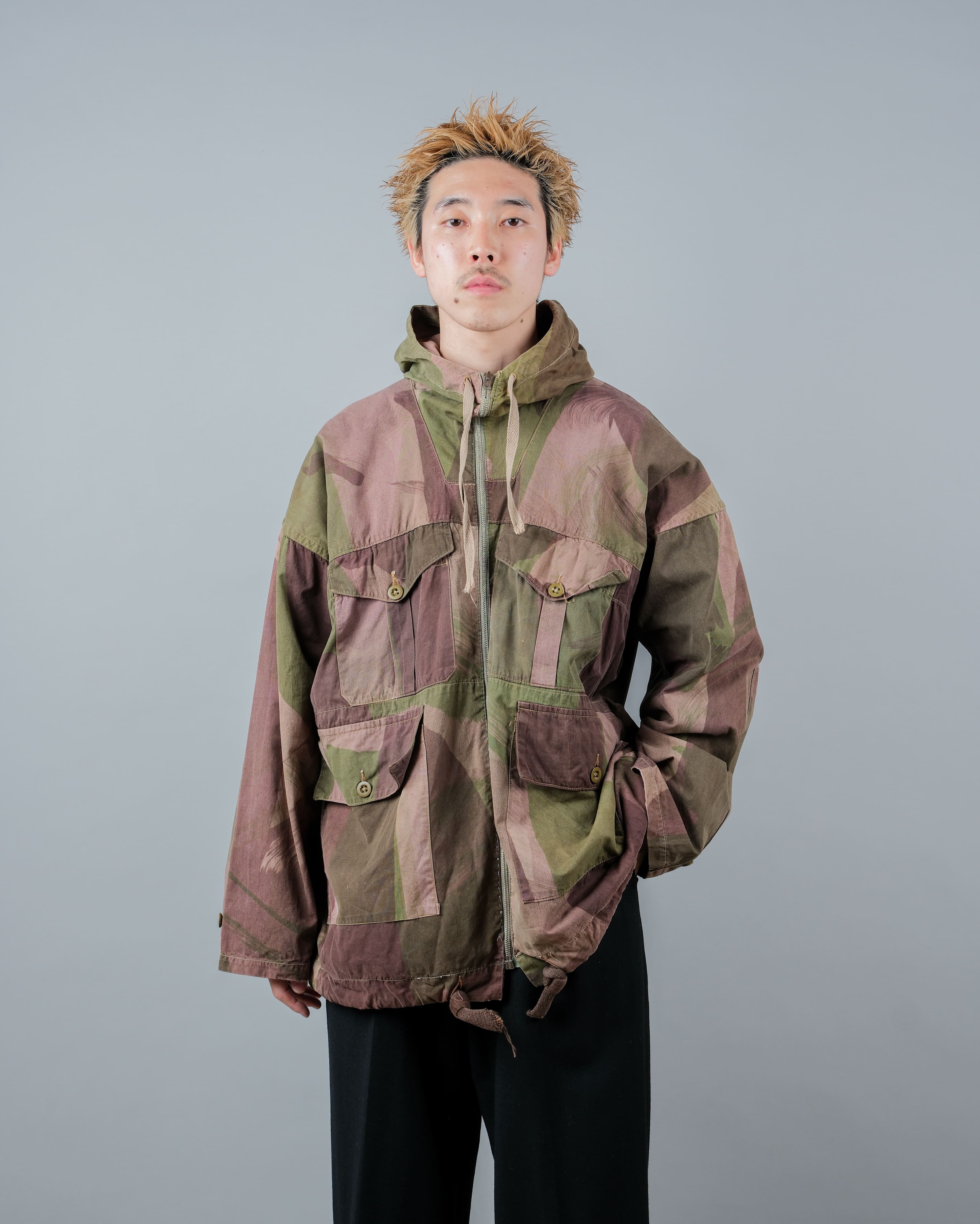 【~40's】WWⅡ British Army Camouflage Windproof Smock Size.5 "SAS" "Modified"