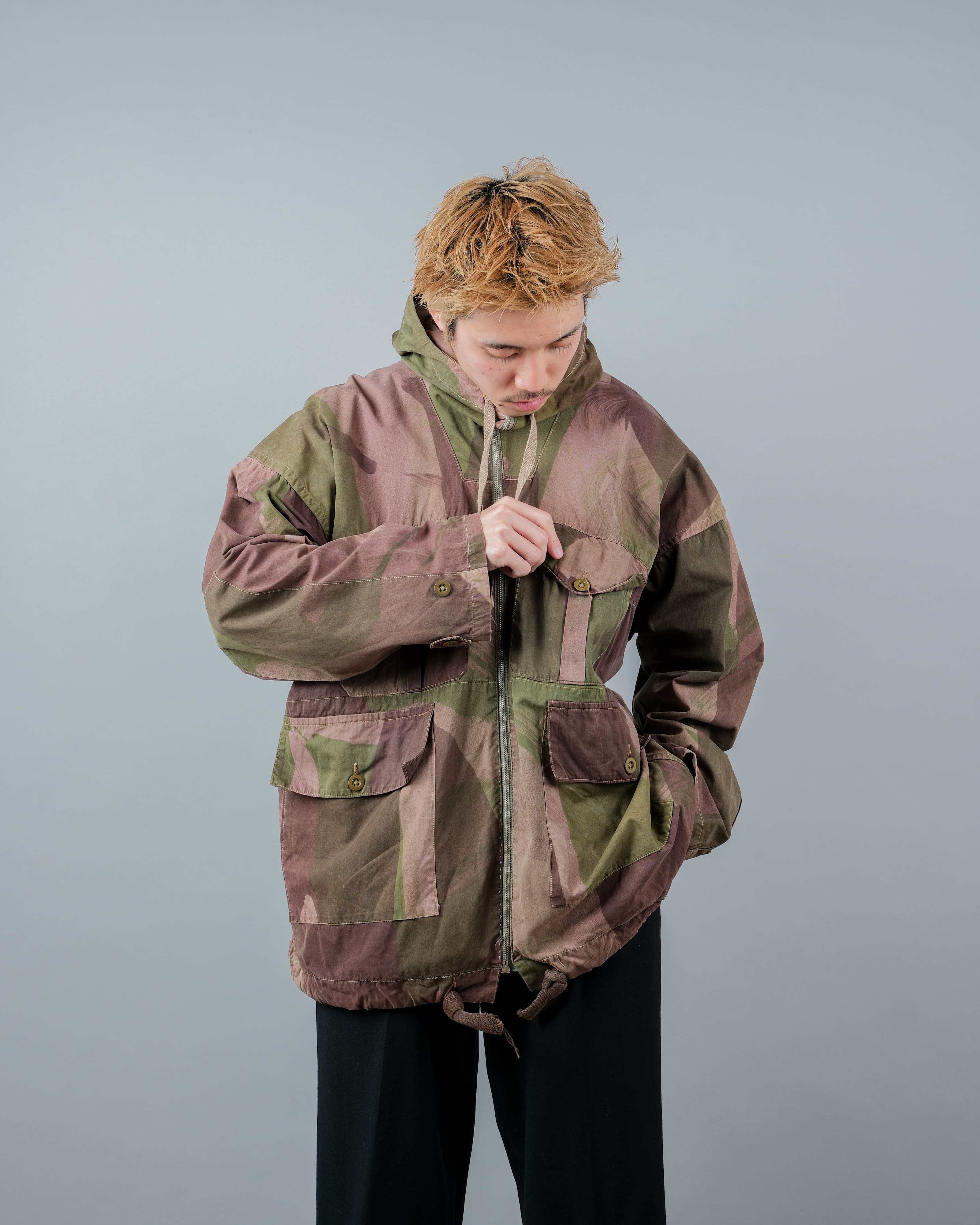 【~40's】WWⅡ British Army Camouflage Windproof Smock Size.5 "SAS" "Modified"