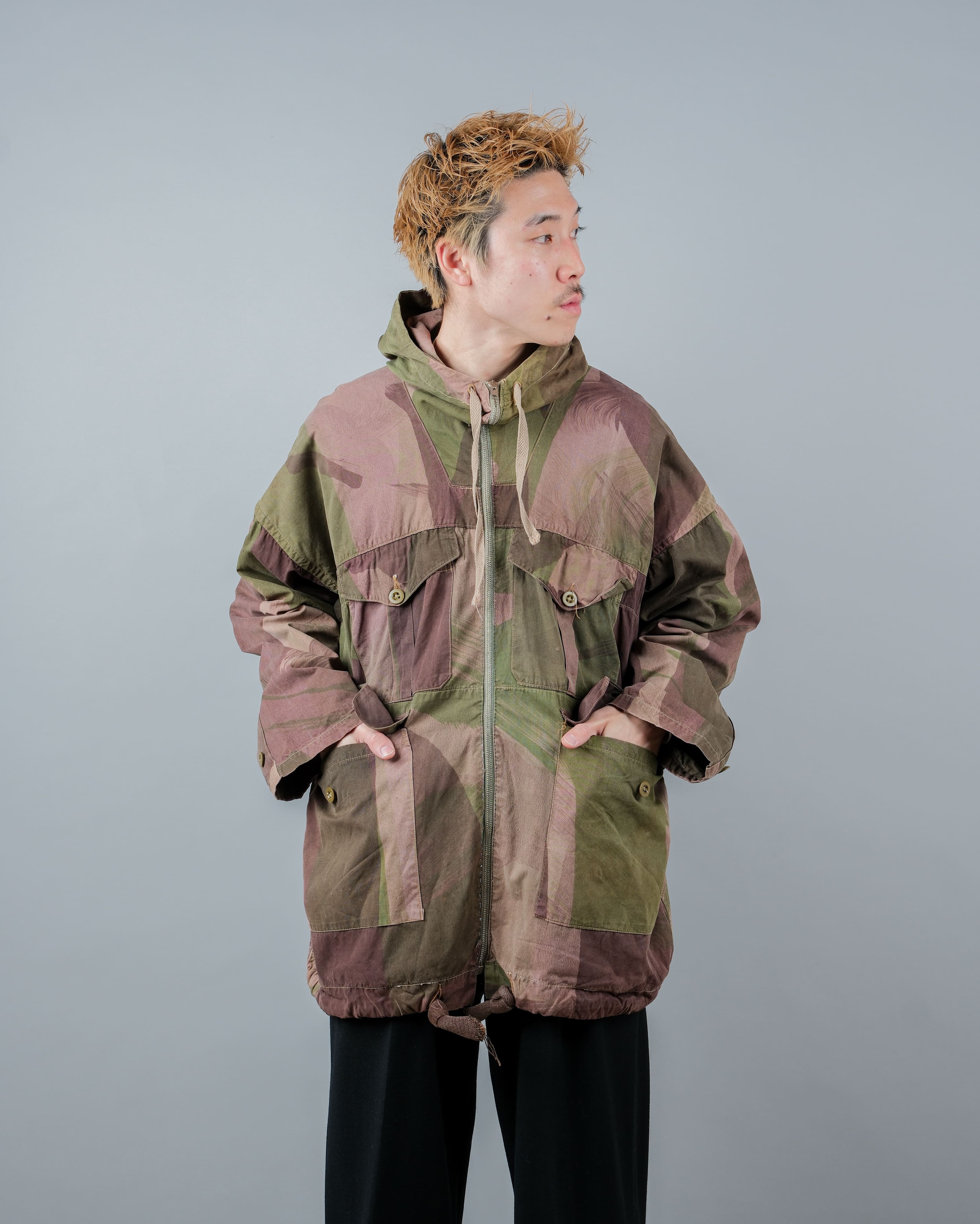 【~40's】WWⅡ British Army Camouflage Windproof Smock Size.5 "SAS" "Modified"