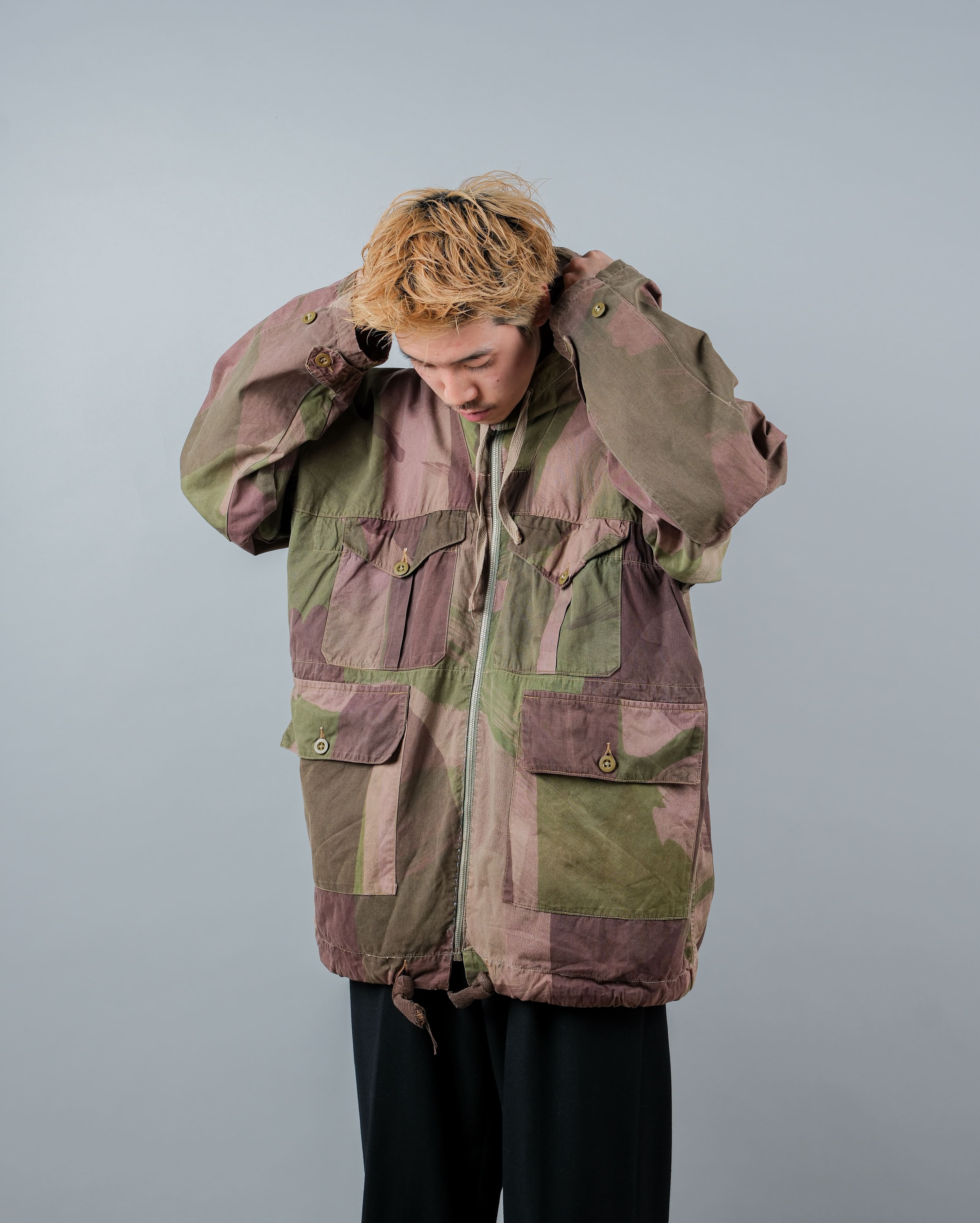 【~40's】WWⅡ British Army Camouflage Windproof Smock Size.5 "SAS" "Modified"