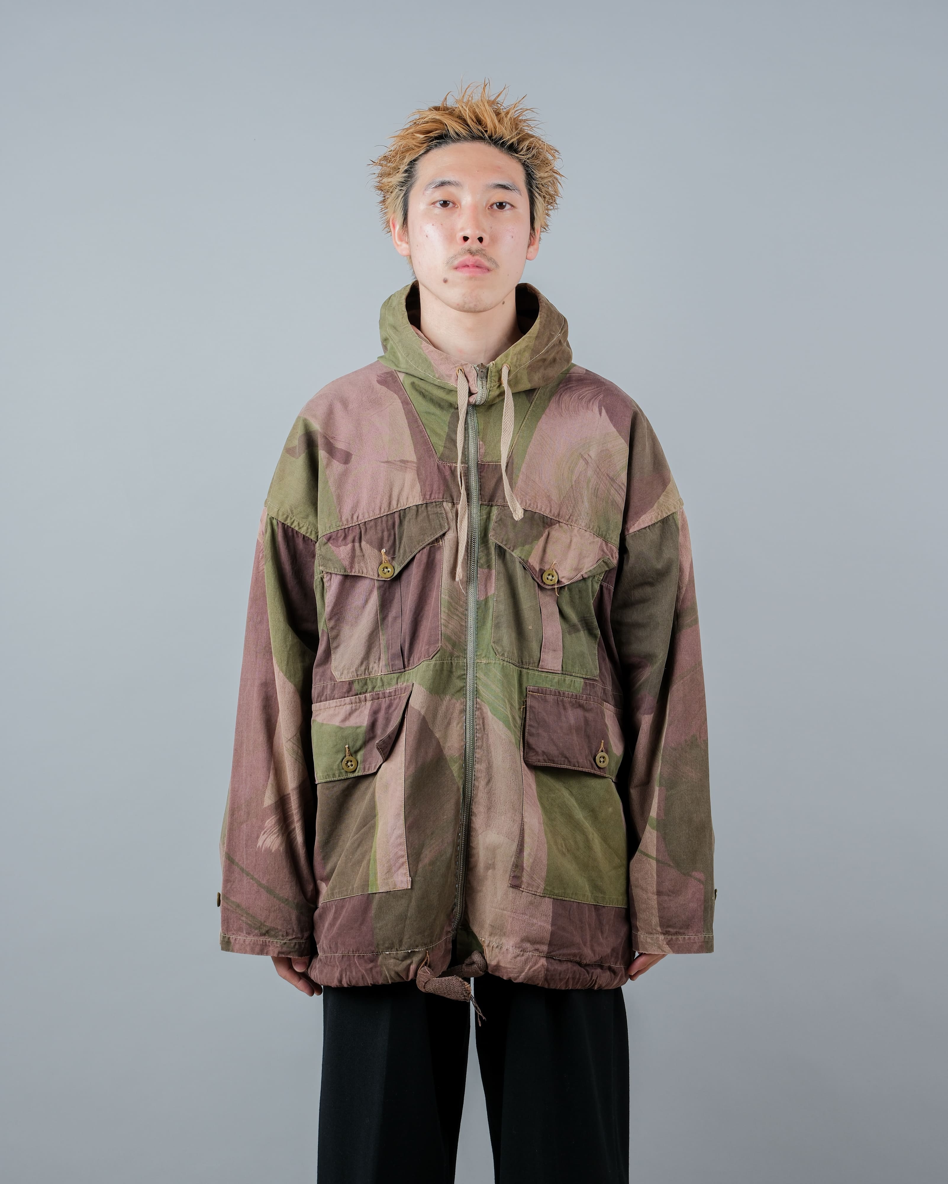 【~40's】WWⅡ British Army Camouflage Windproof Smock Size.5 "SAS" "Modified"