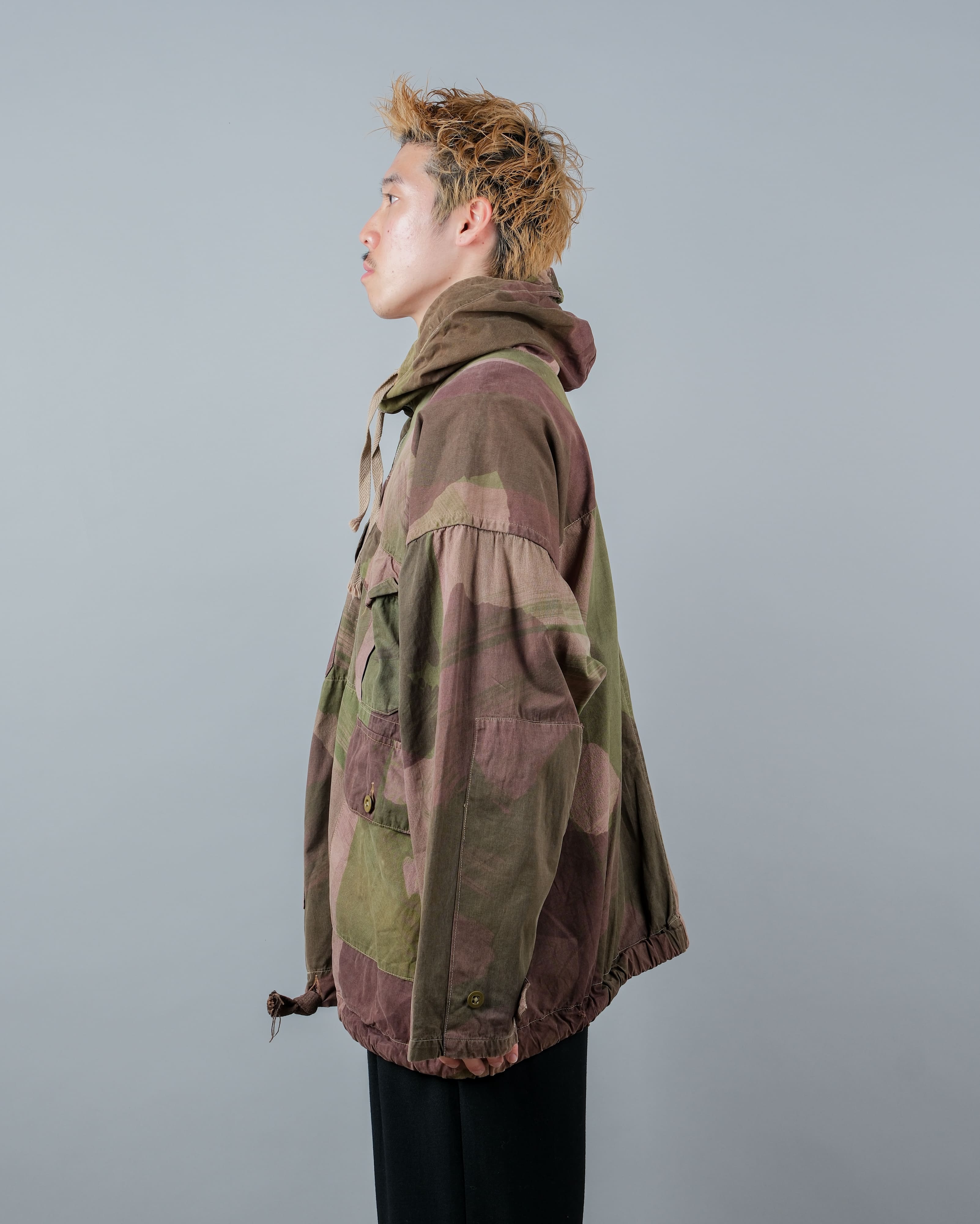 [~40's] WW II British Army Camouflage Windproof Smock Size.5 "SAS" "Modified"