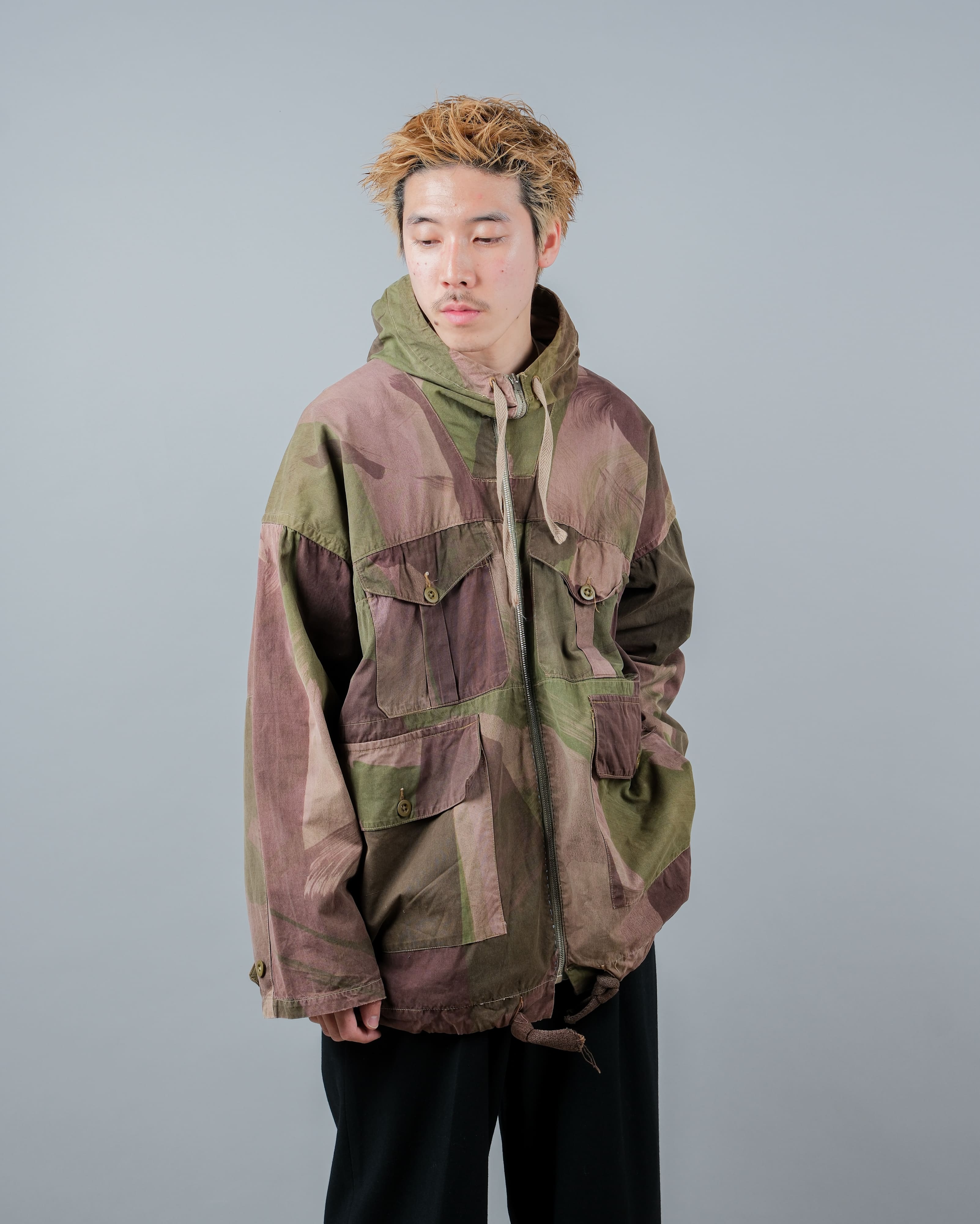 【~40's】WWⅡ British Army Camouflage Windproof Smock Size.5 "SAS" "Modified"