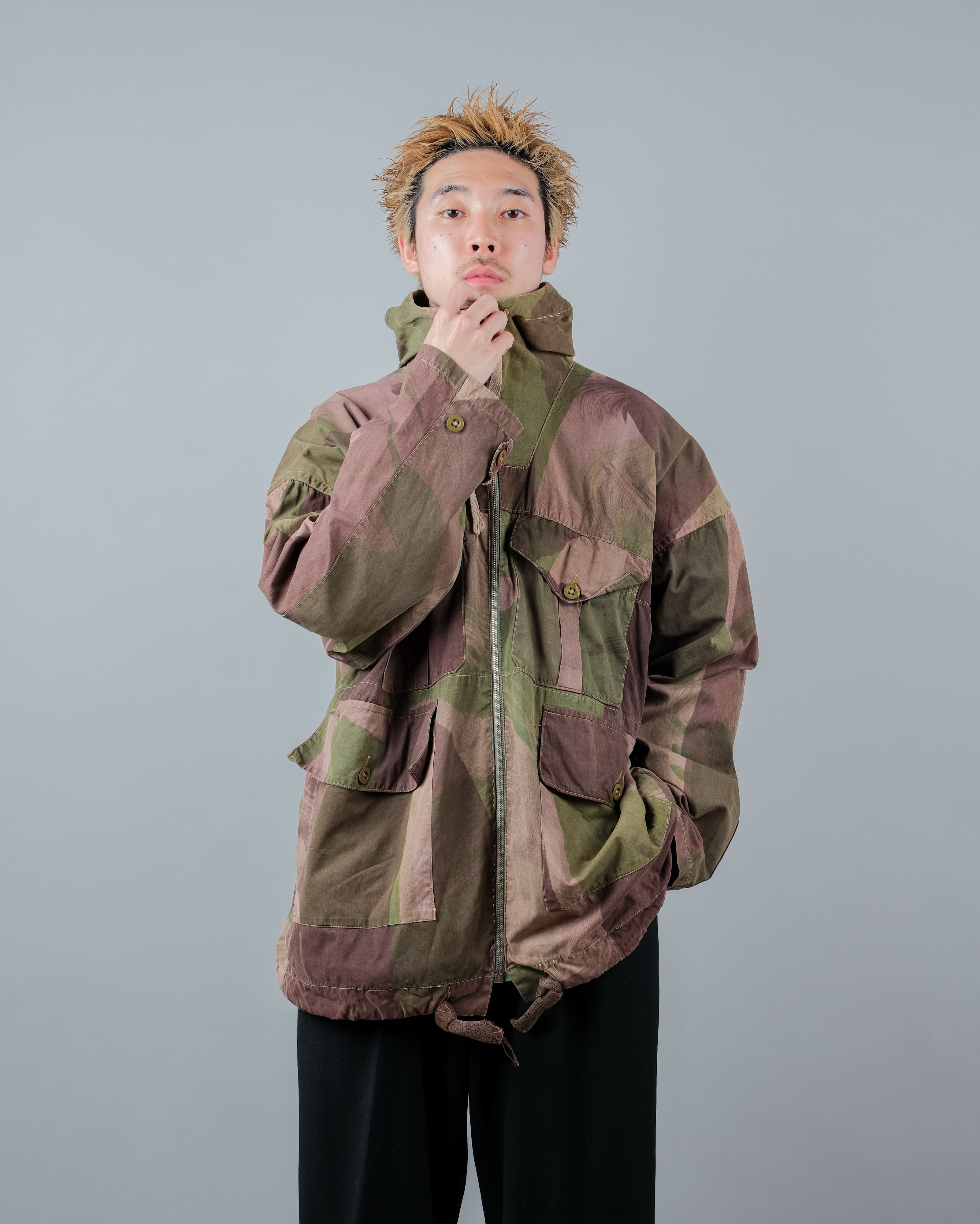 【~40's】WWⅡ British Army Camouflage Windproof Smock Size.5 "SAS" "Modified"