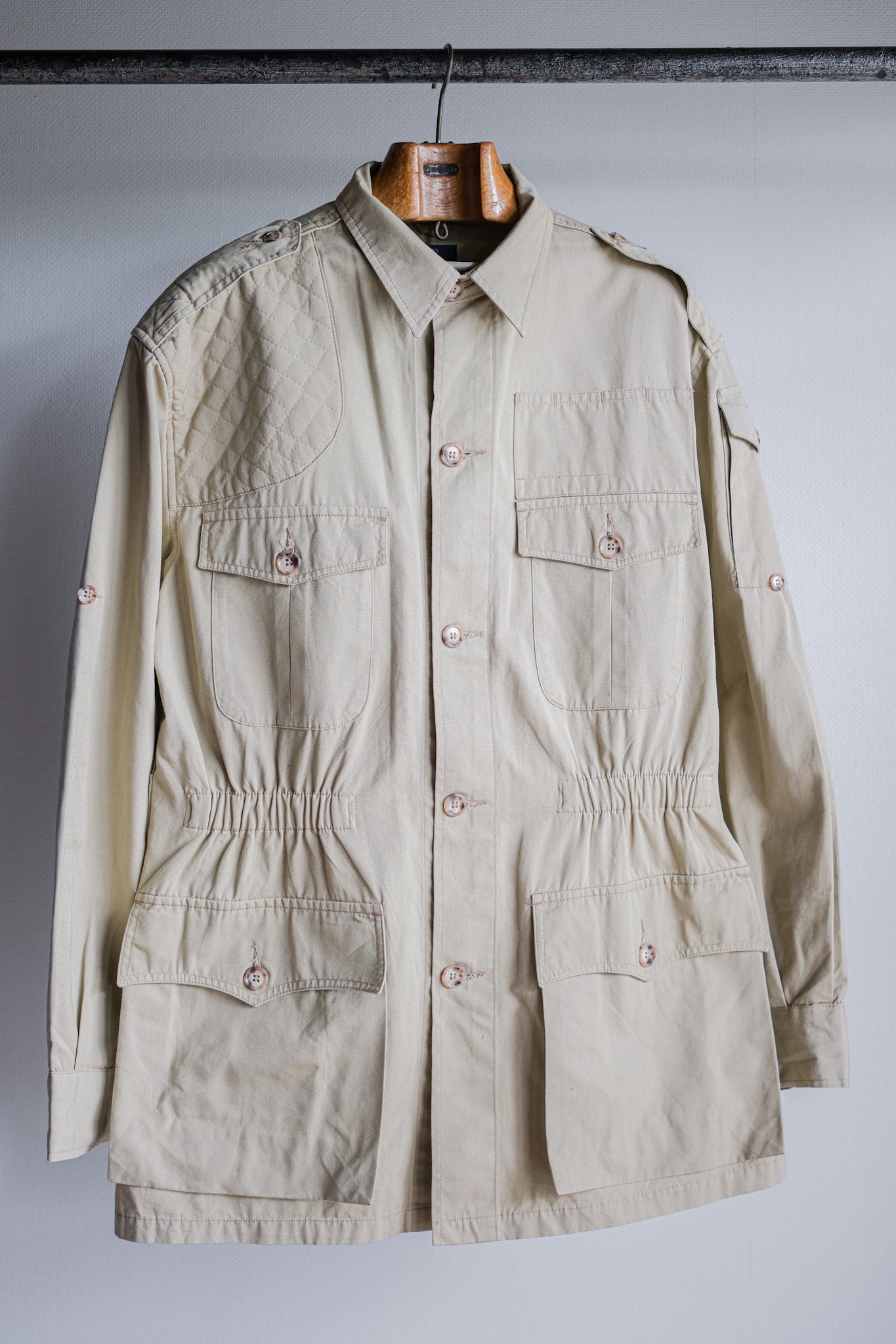 【~90's】Vintage Willis&Geiger Bush Poplin Hemingway Jacket Size.M "Made in U.S.A."