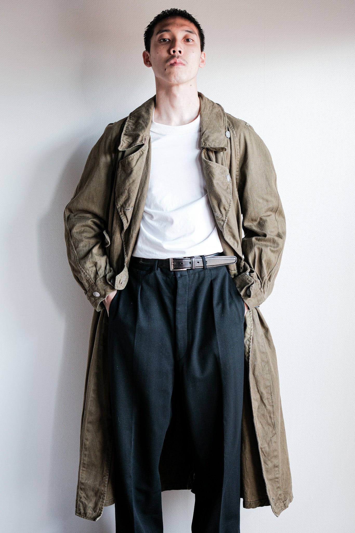 ［~40's］WWⅡ German Afrika Korps Tropical Motorcycle Coat "DAK"