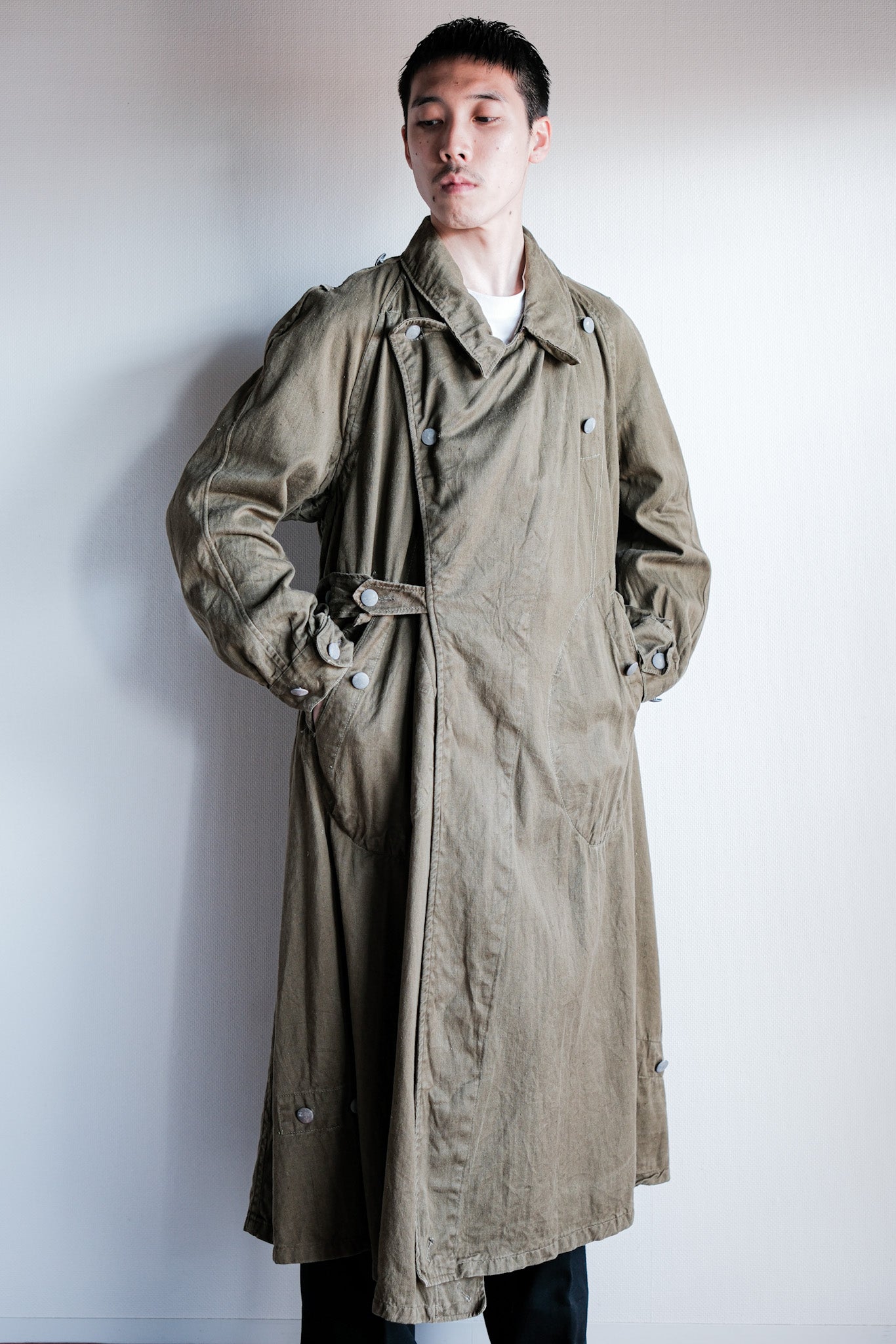 ［~40's］WWⅡ German Afrika Korps Tropical Motorcycle Coat "DAK"