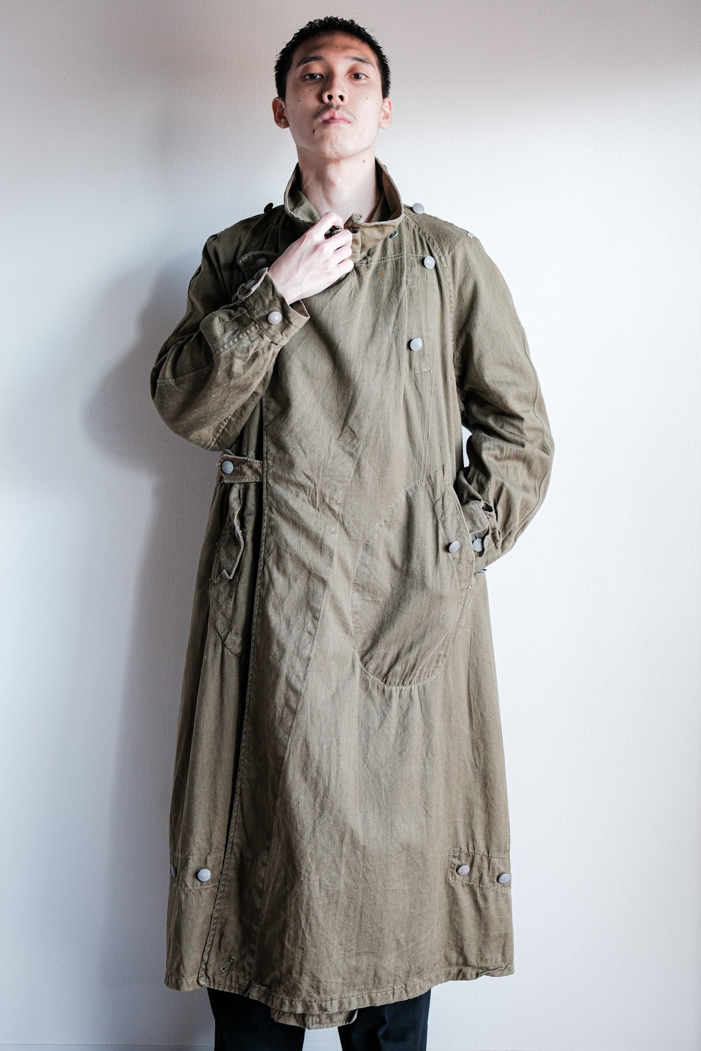 ［~40's］WWⅡ German Afrika Korps Tropical Motorcycle Coat "DAK"