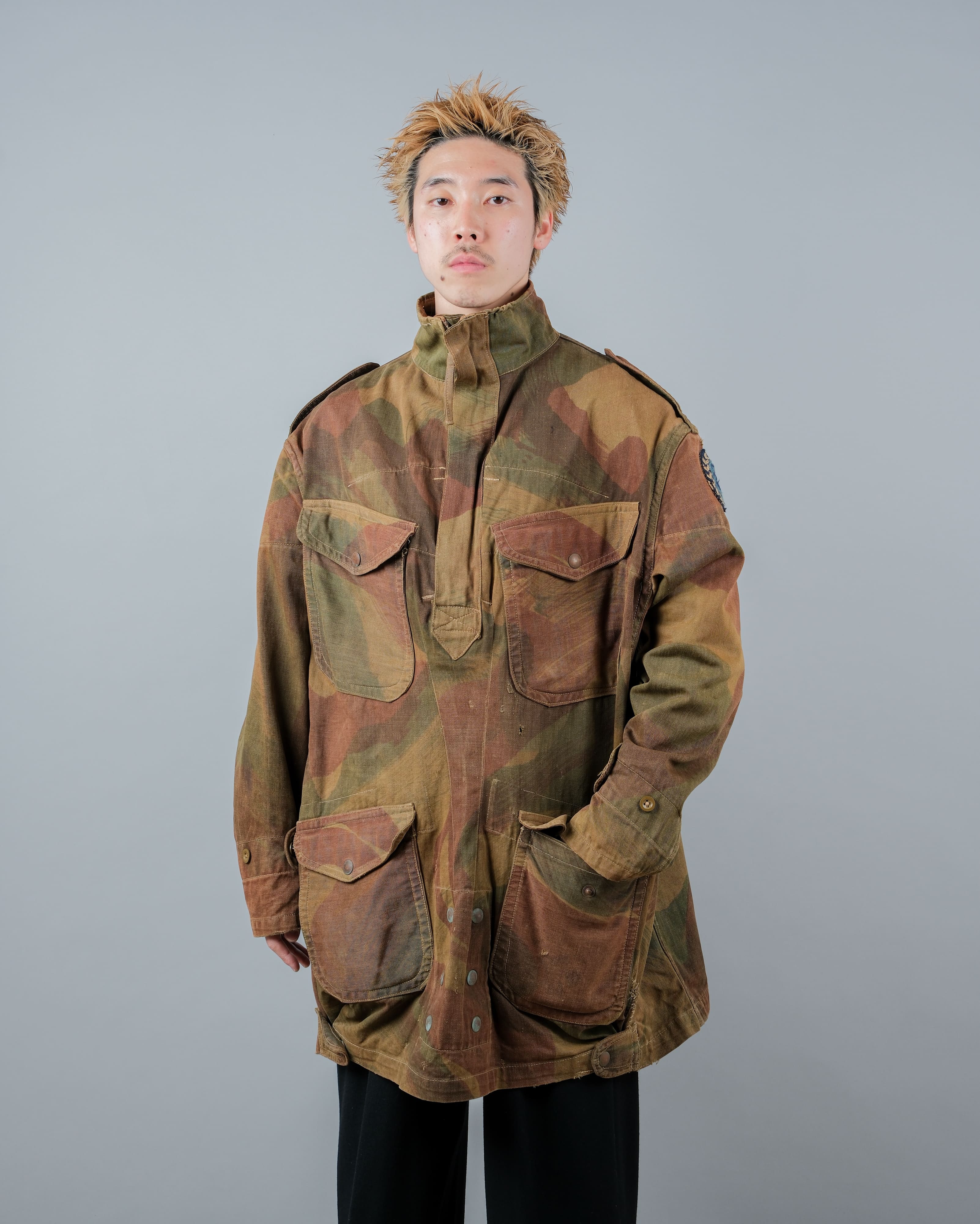 【~50's】British Army Airborne Troops Brushstroke Camouflage Denison Smock Size.5 "SAS" "2nd Pattern"