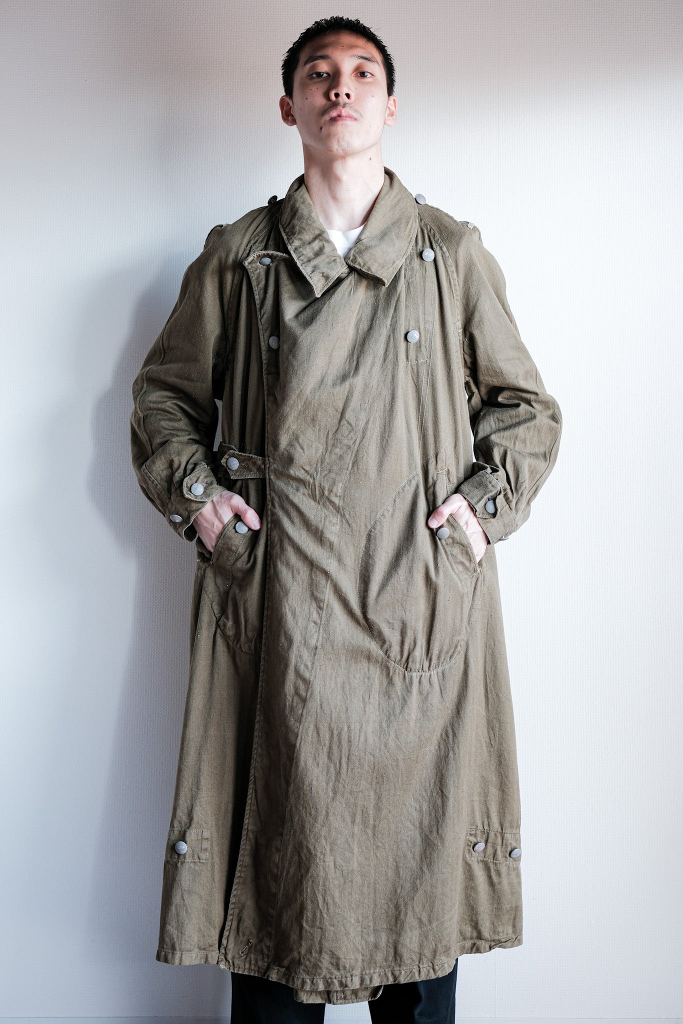 ［~40's］WWⅡ German Afrika Korps Tropical Motorcycle Coat "DAK"