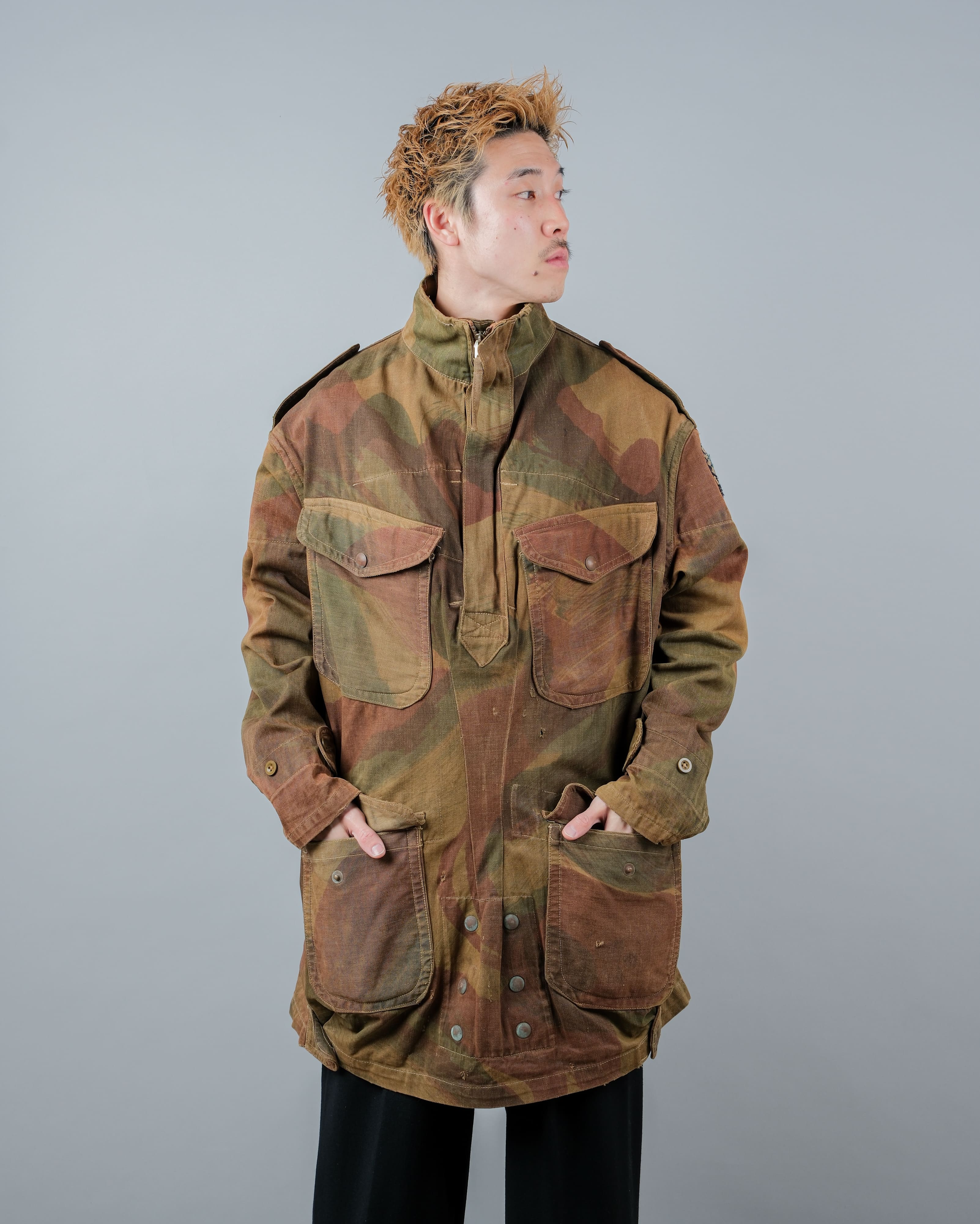 [~50's] British Army Airborne Troops Brushstroke Camouflage Denison Smock Size.5 "SAS" "2nd Pattern"