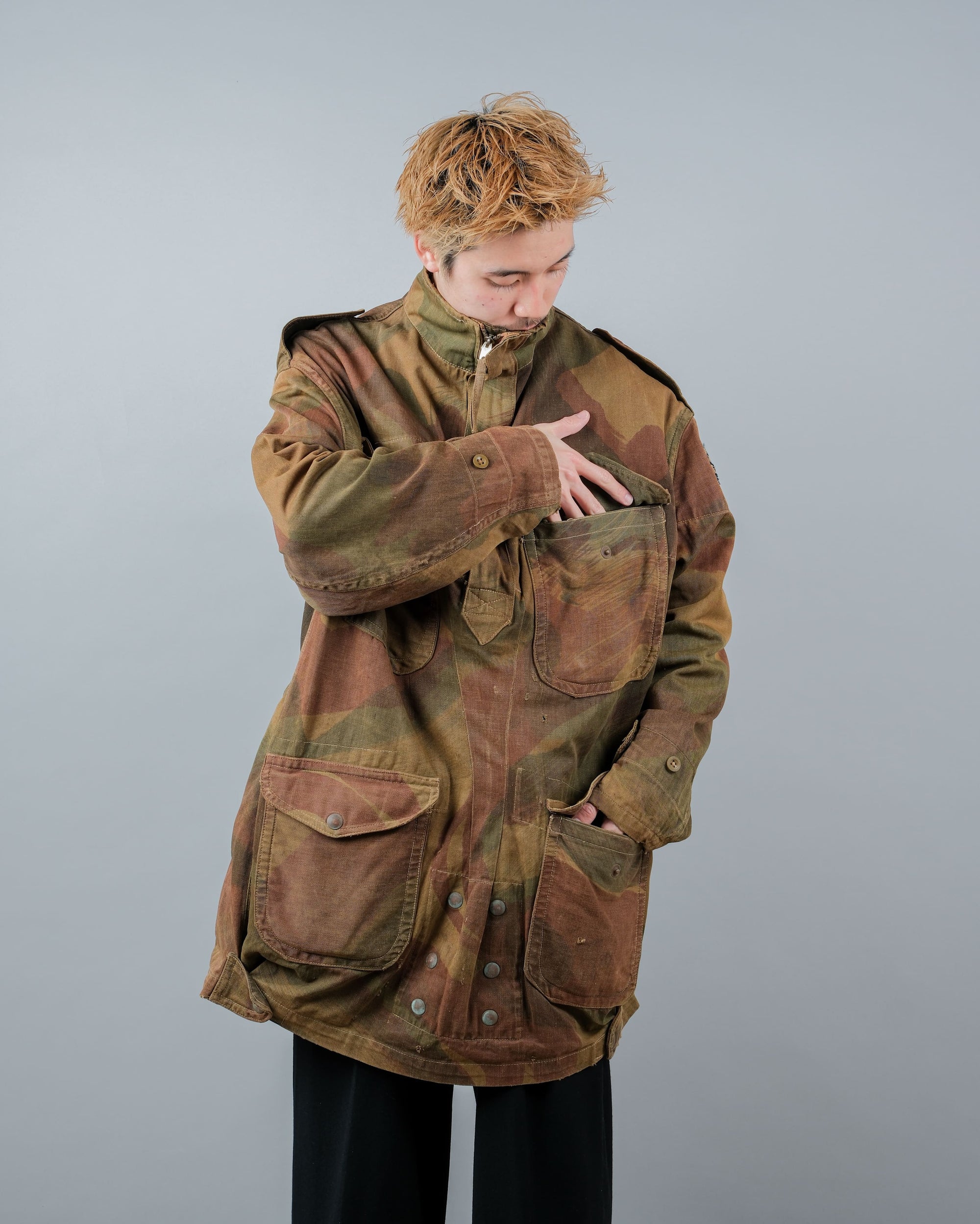 ［~50's］British Army Airborne Troops Brushstroke Camouflage Denison Smock Size.5 "SAS" "2nd Pattern"