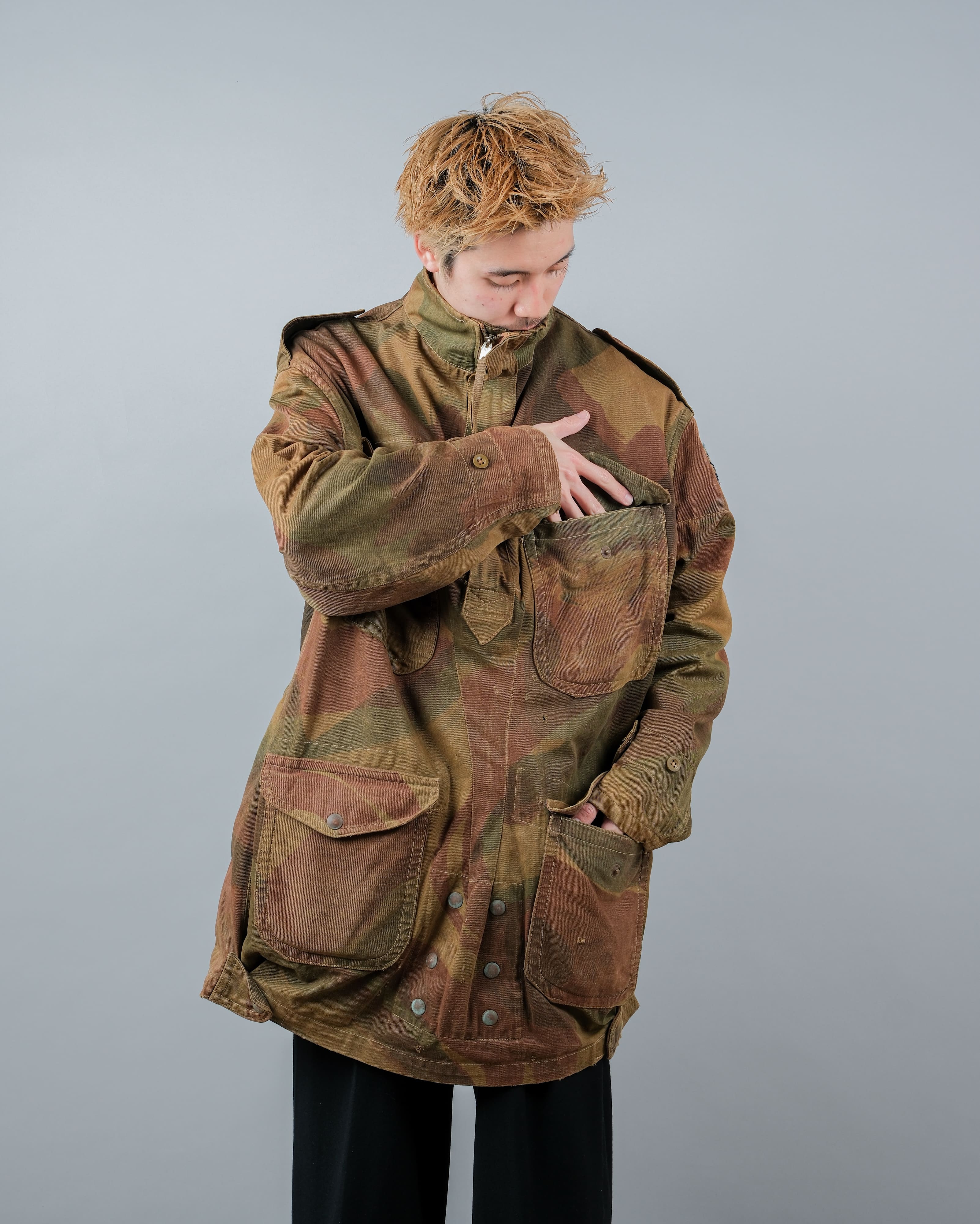 【~50's】British Army Airborne Troops Brushstroke Camouflage Denison Smock Size.5 "SAS" "2nd Pattern"