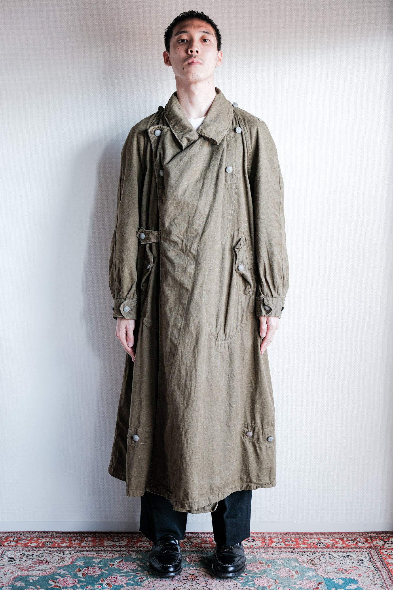 ［~40's］WWⅡ German Afrika Korps Tropical Motorcycle Coat "DAK"