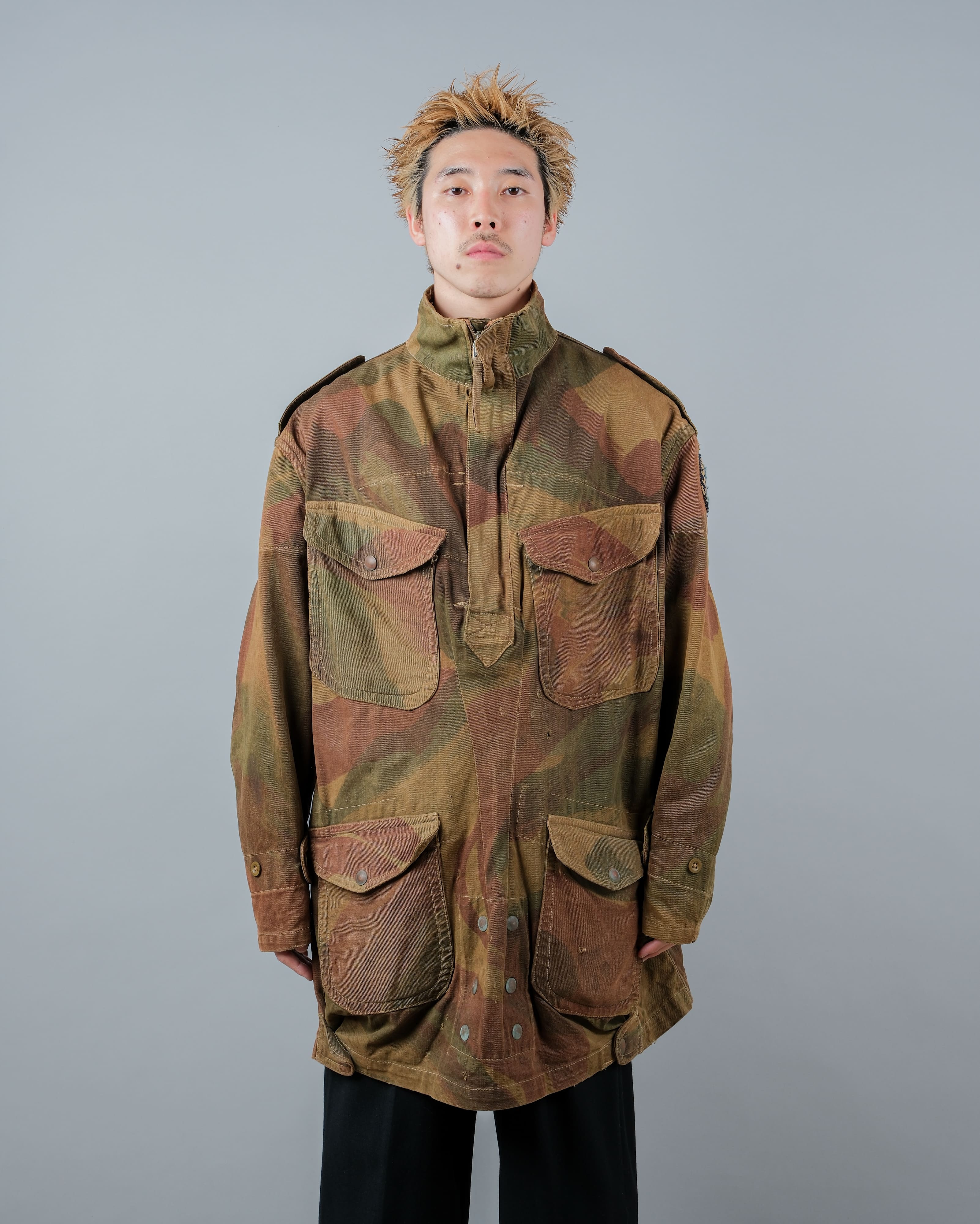 【~50's】British Army Airborne Troops Brushstroke Camouflage Denison Smock Size.5 "SAS" "2nd Pattern"