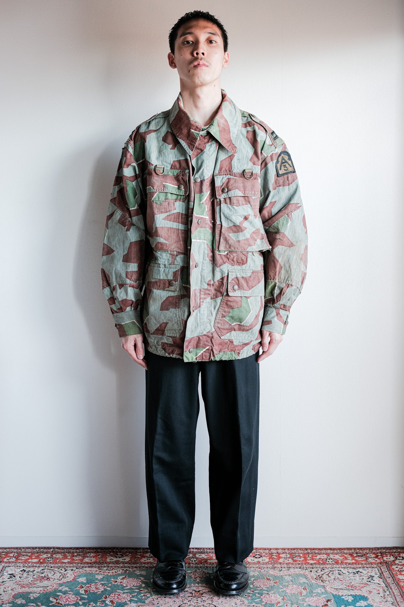 50's】German Army Splinter Camouflage Paratrooper Jacket