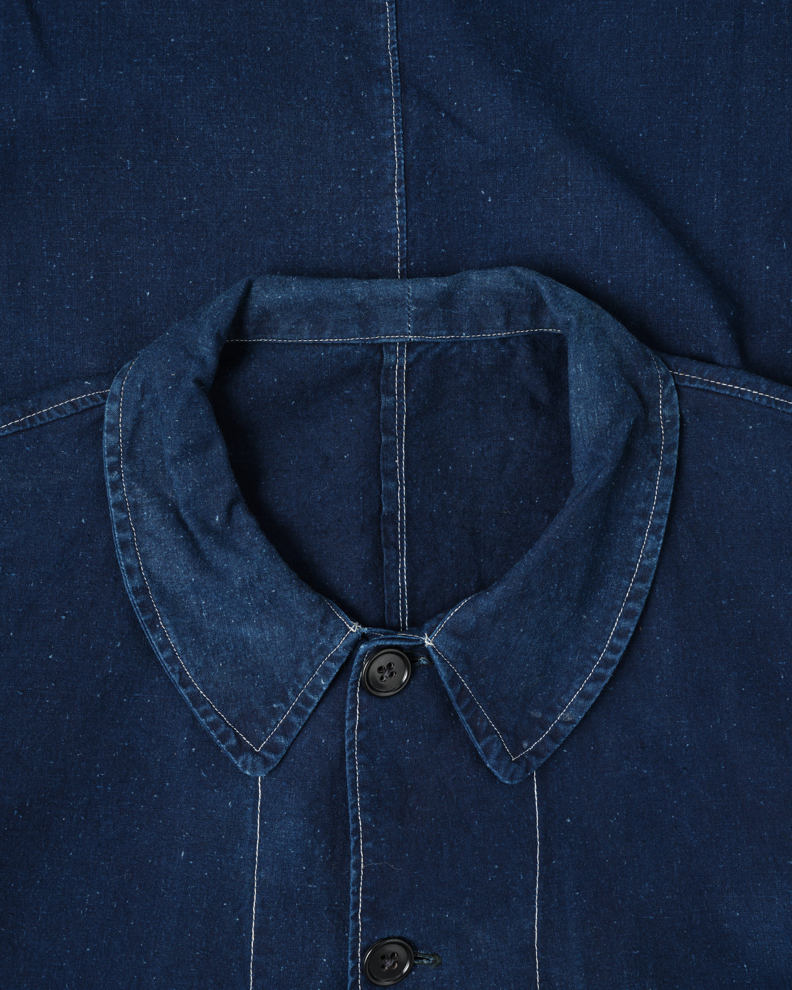 [~ 50's] Veste de travail en coton indigo de Chine française Taille 54
