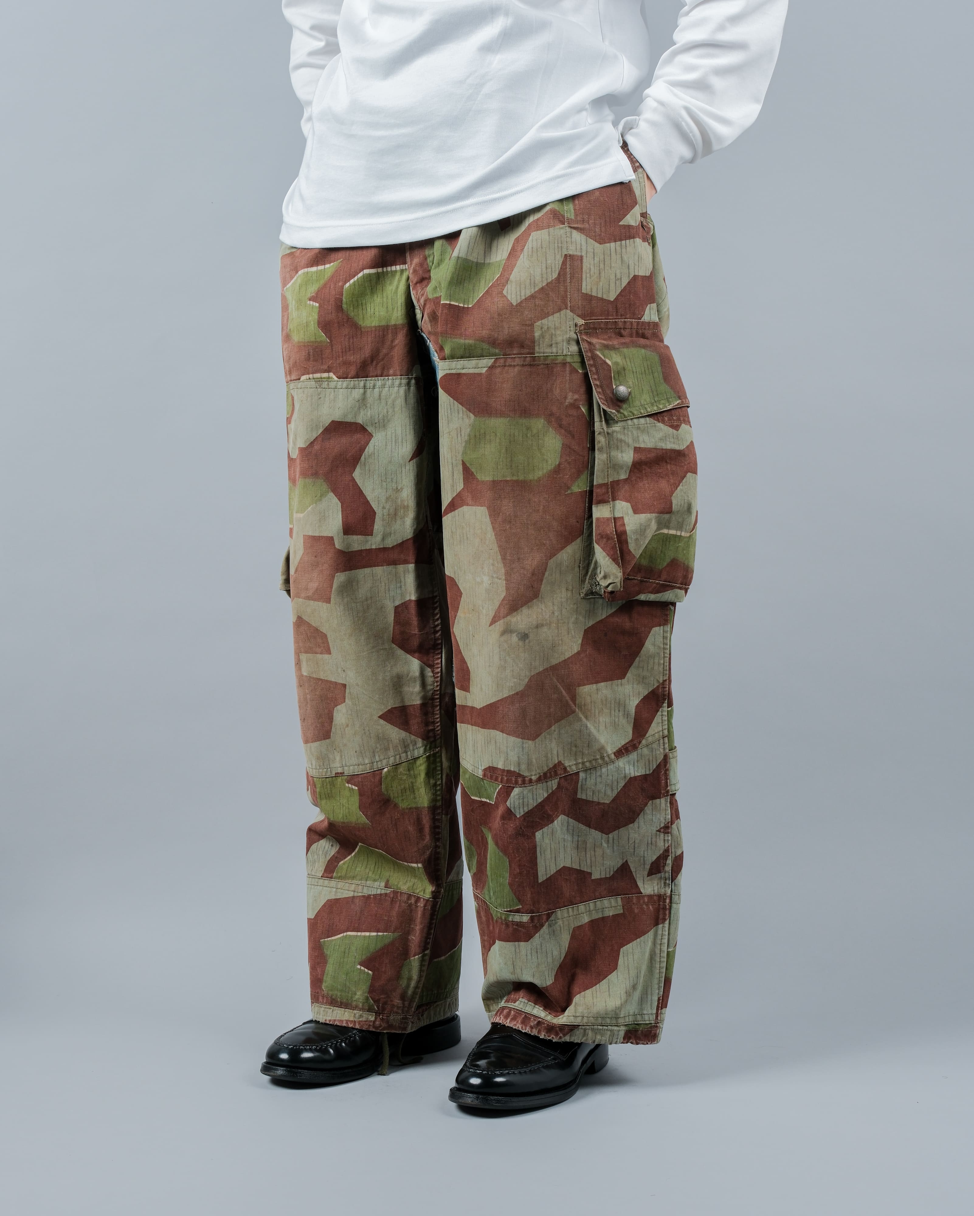 【~50's】German Army Splinter Camouflage Paratrooper Trousers Size.170-106 "Bundeswehr"