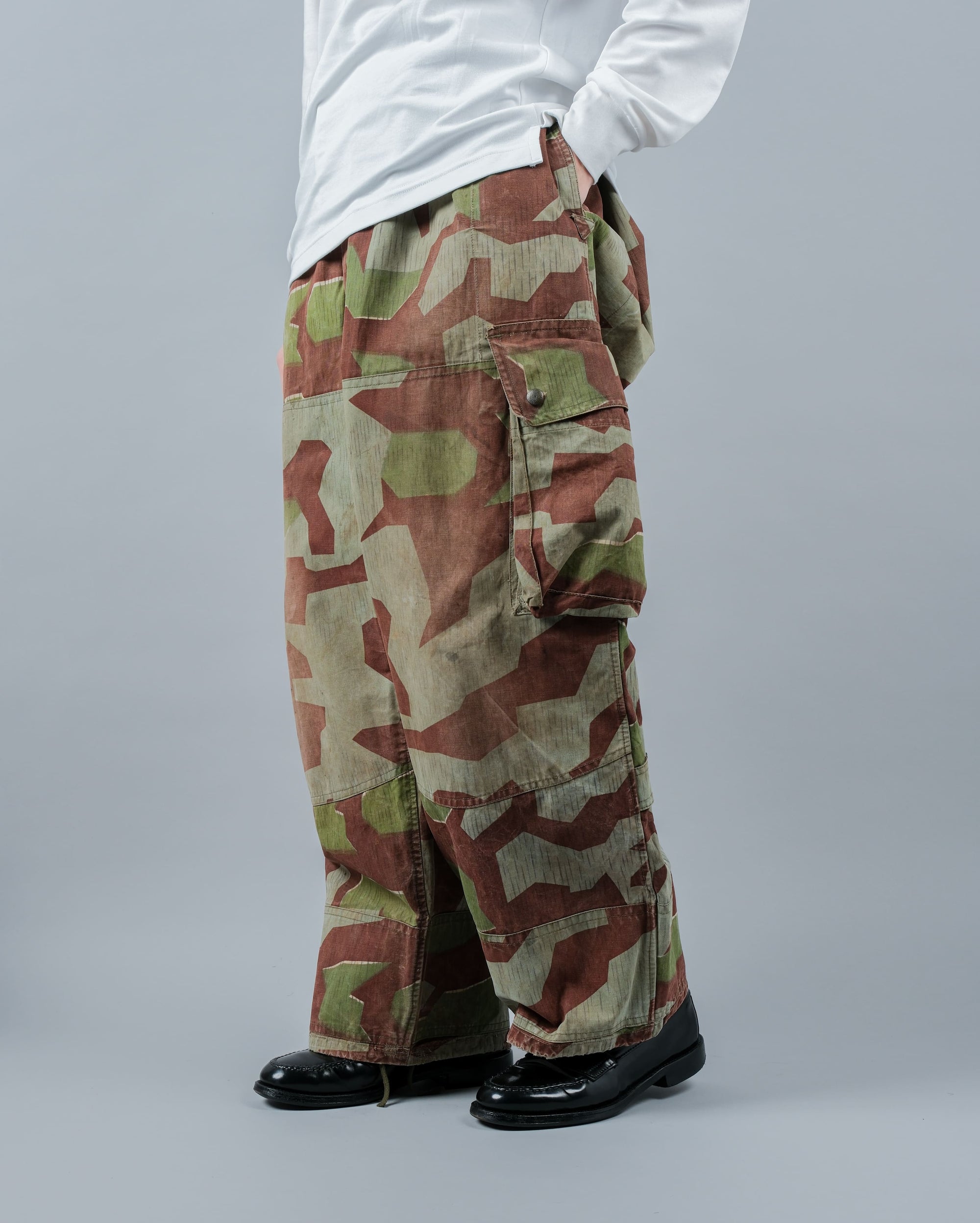 ［~50's］German Army Splinter Camouflage Paratrooper Trousers Size.170-106 "Bundeswehr"