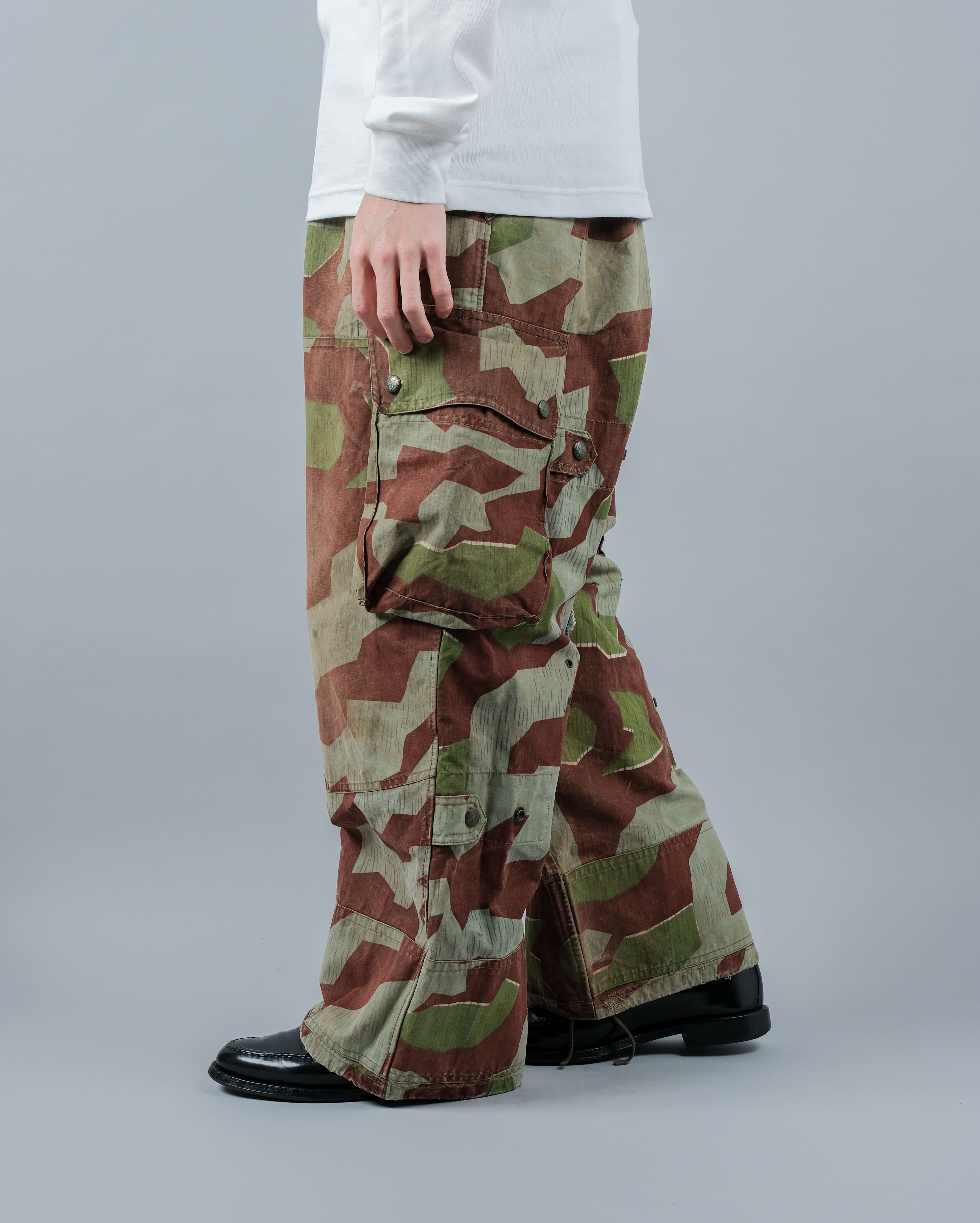 [~50's] German Army Splinter Camouflage Paratrooper Trousers Size.170-106 "Bundeswehr"