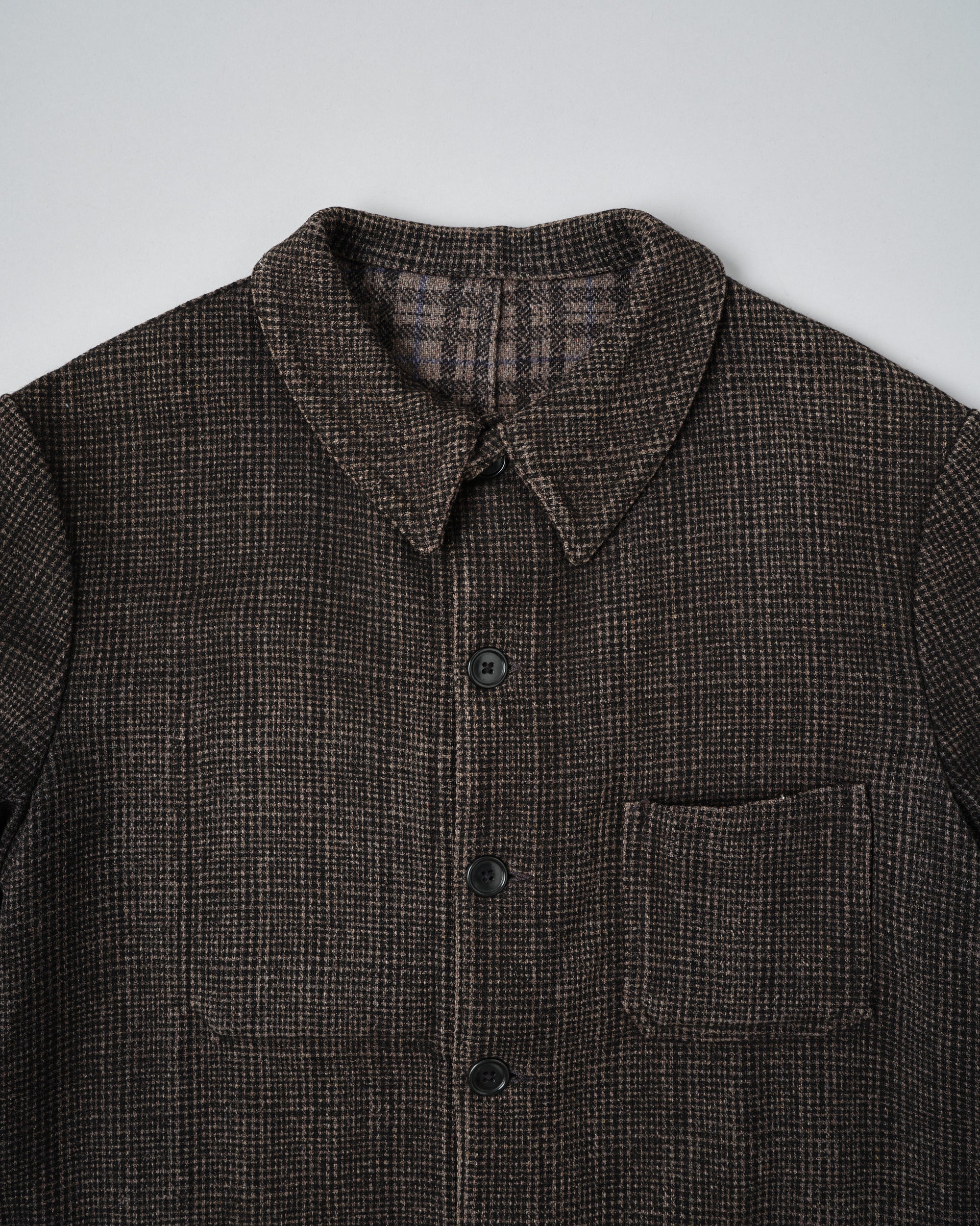 【~50’s】French Vintage Wool Plaid Work Jacket "Pascal"