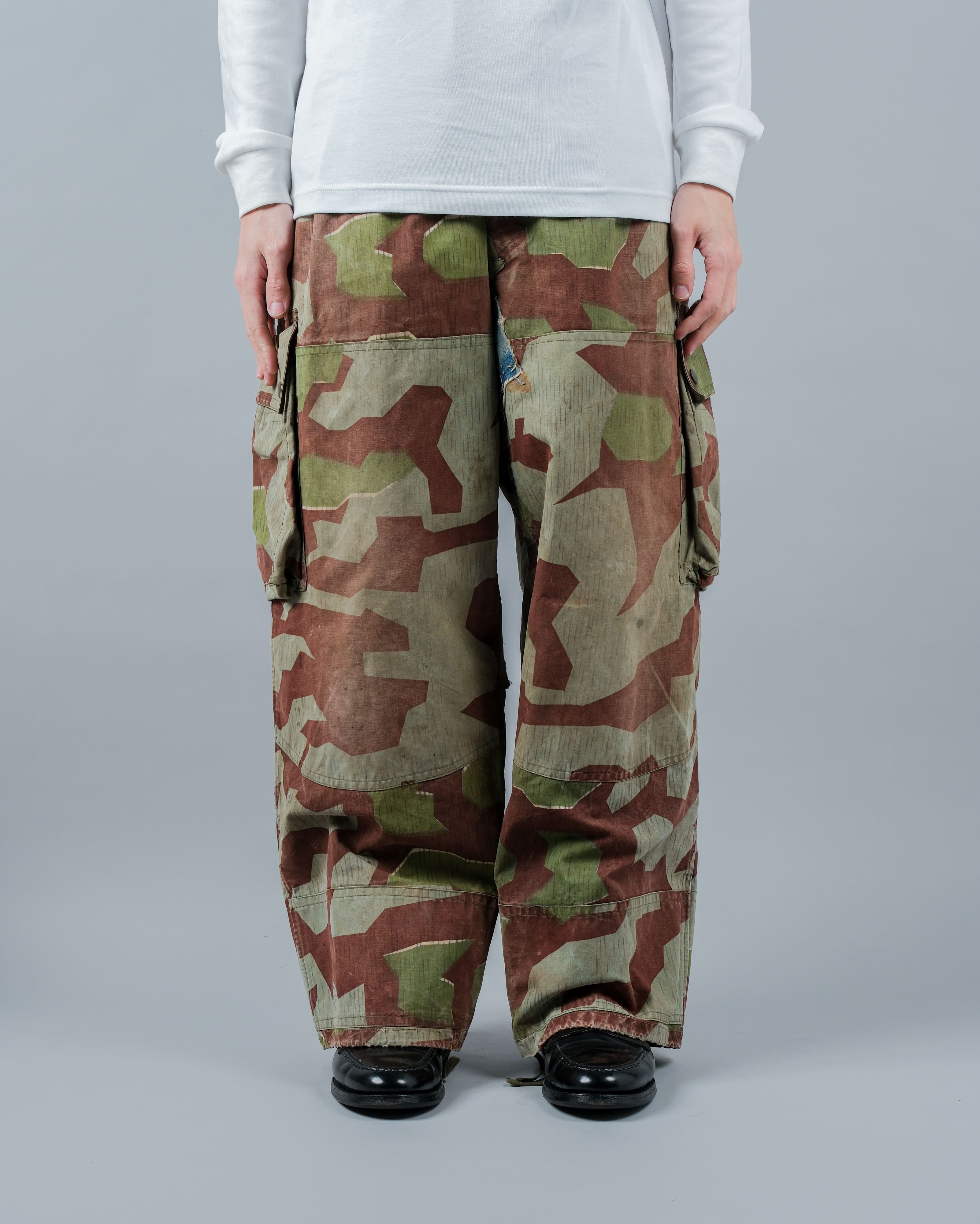 [~50's] German Army Splinter Camouflage Paratrooper Trousers Size.170-106 "Bundeswehr"