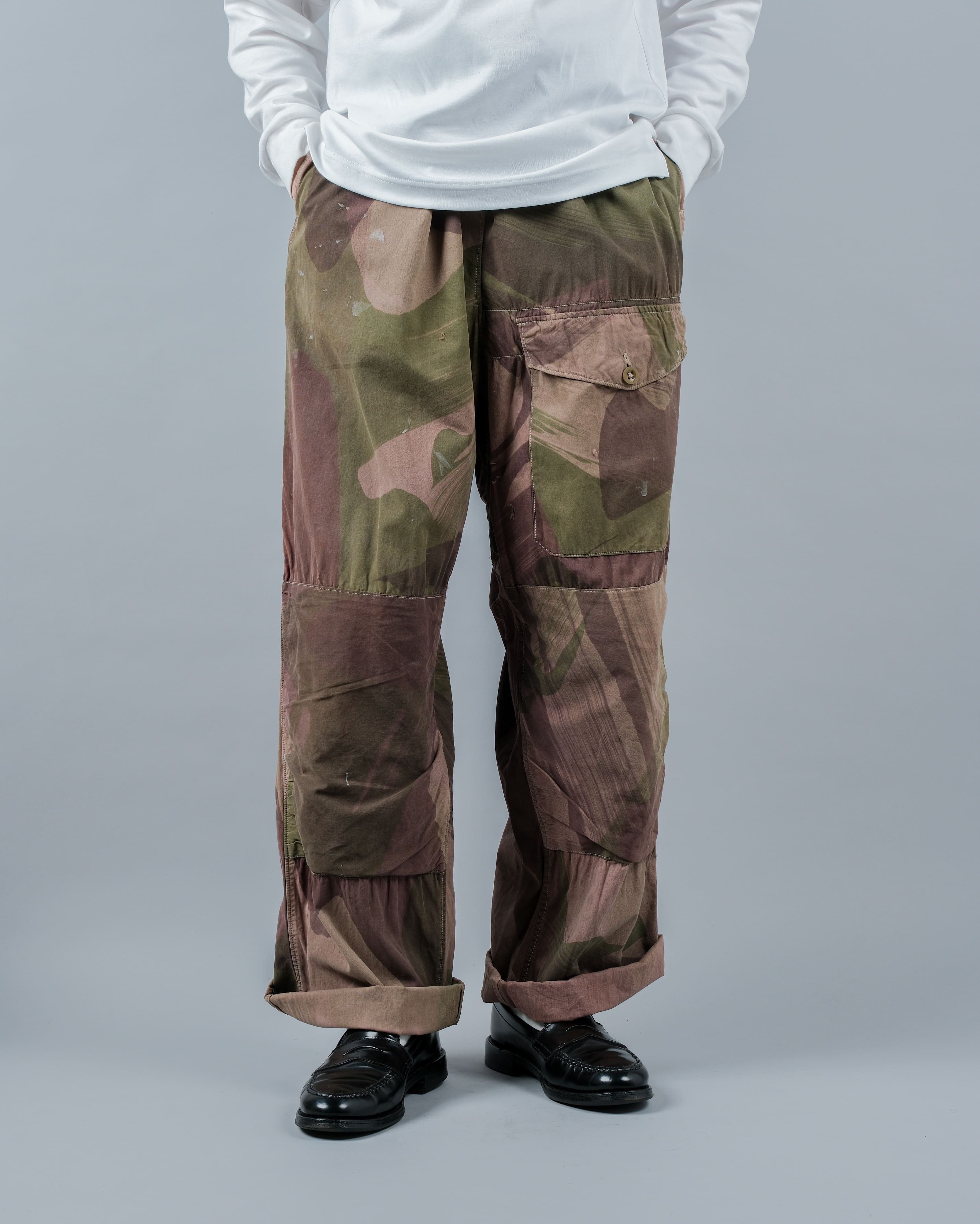 [~40's] WW II British Army Camouflage Windproof Trousers "SAS"