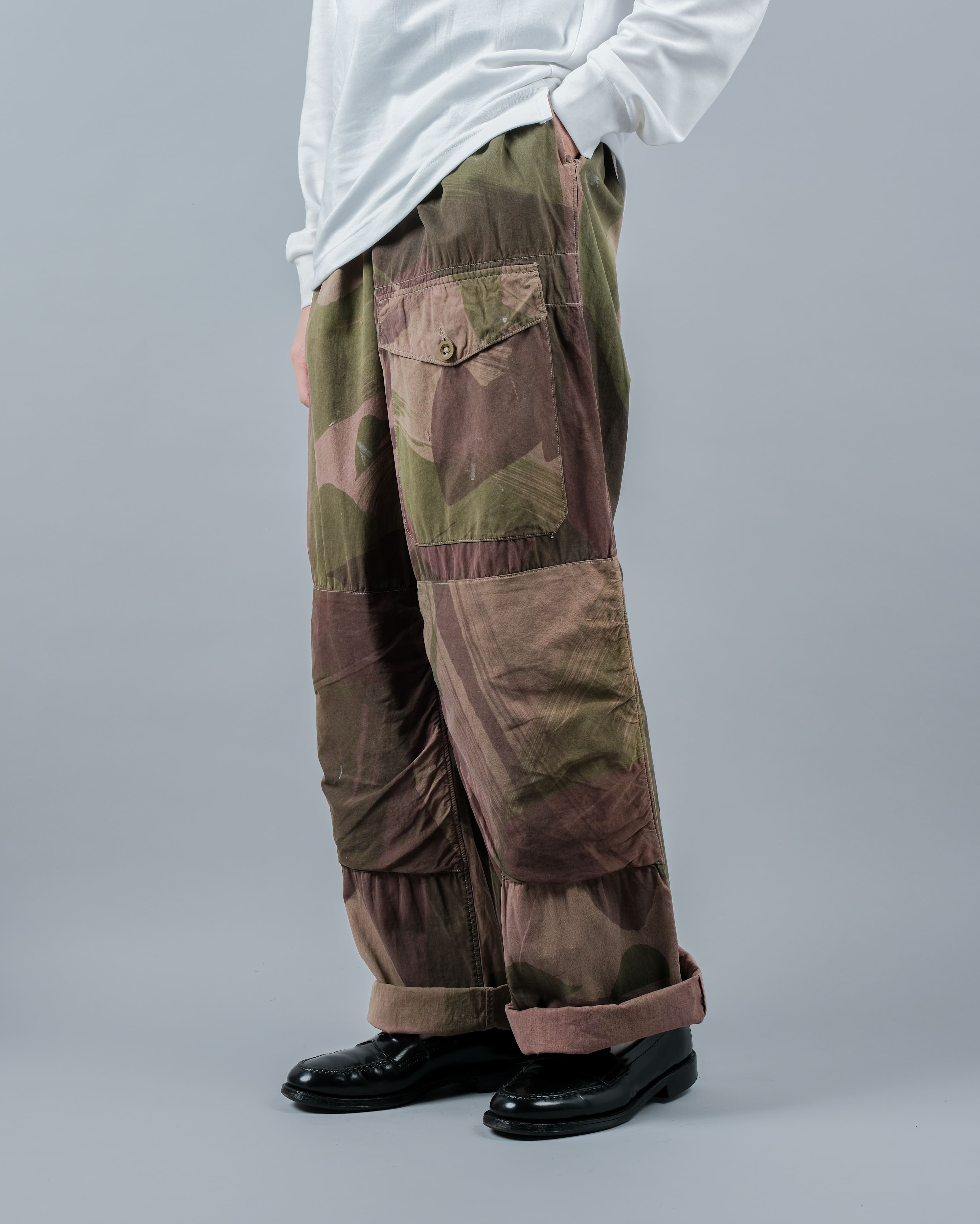 【~40's】WWⅡ British Army Camouflage Windproof Trousers "SAS"