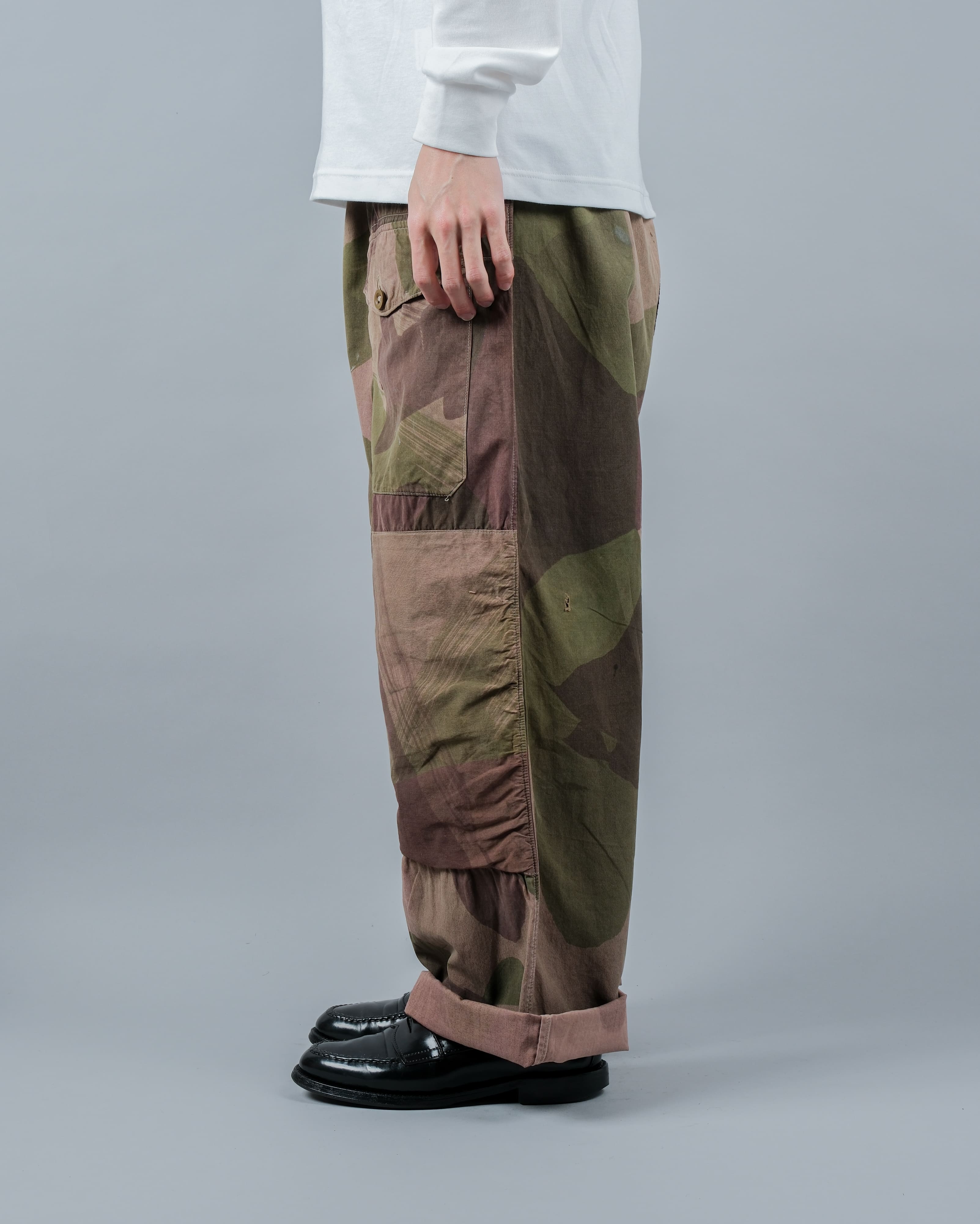 [~40's] WW II British Army Camouflage Windproof Trousers "SAS"