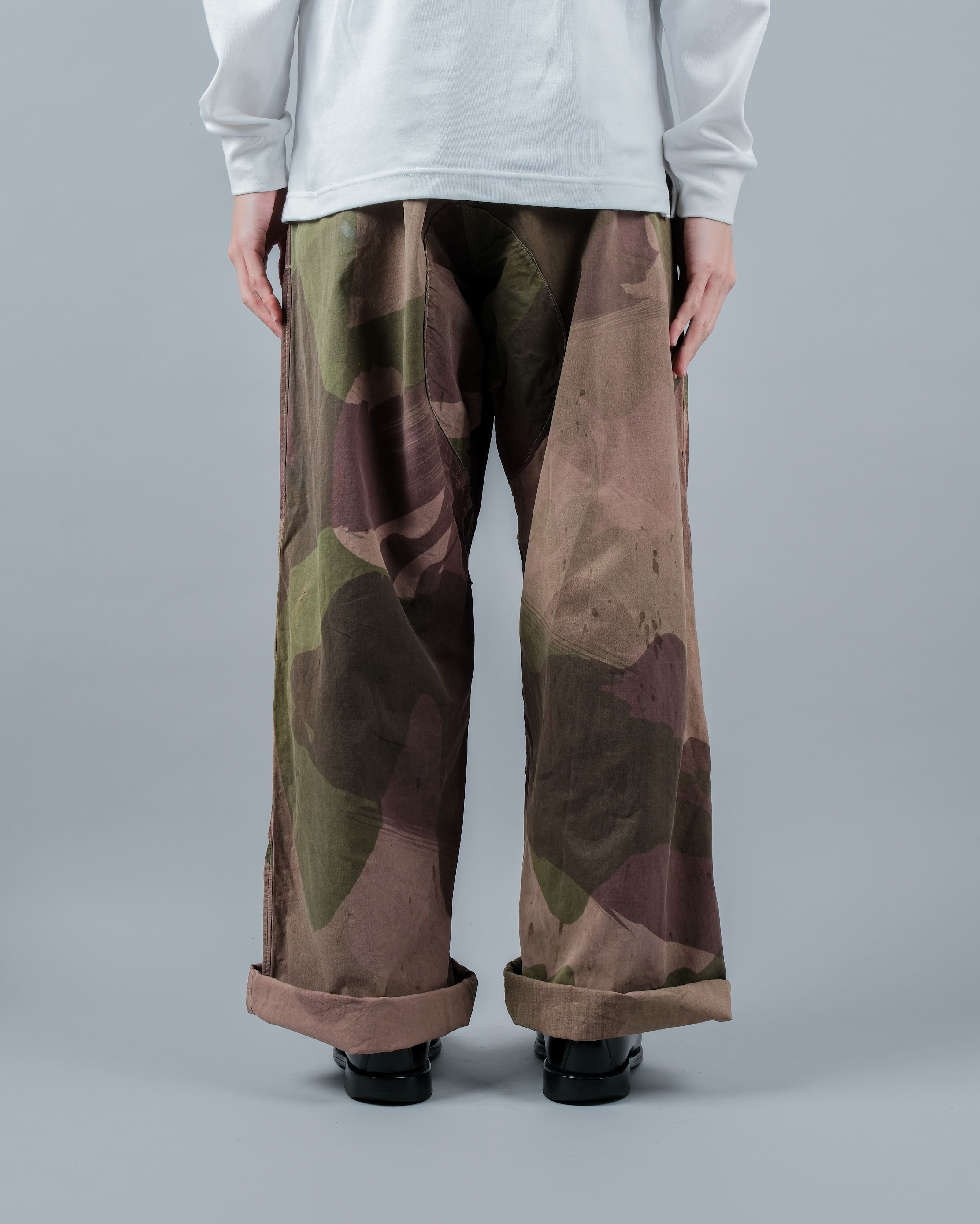 [~40's] WW II British Army Camouflage Windproof Trousers "SAS"