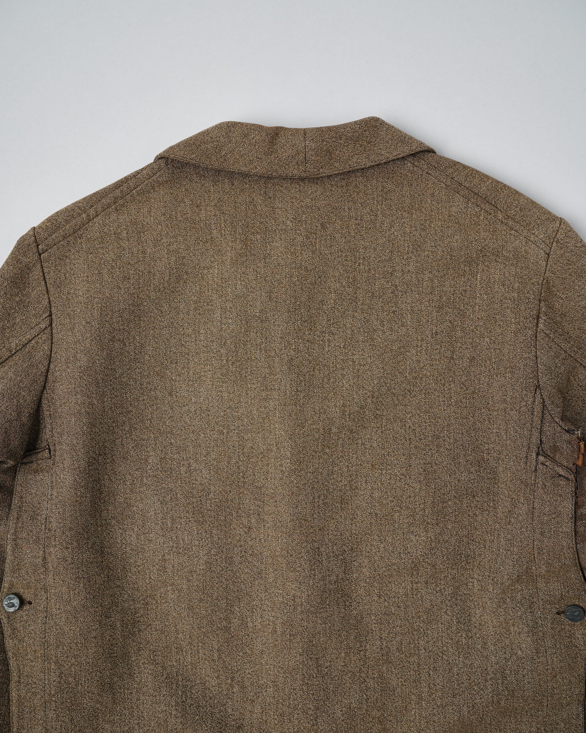 ［~30’s］French Vintage Brown Chambray Hunting Jacket