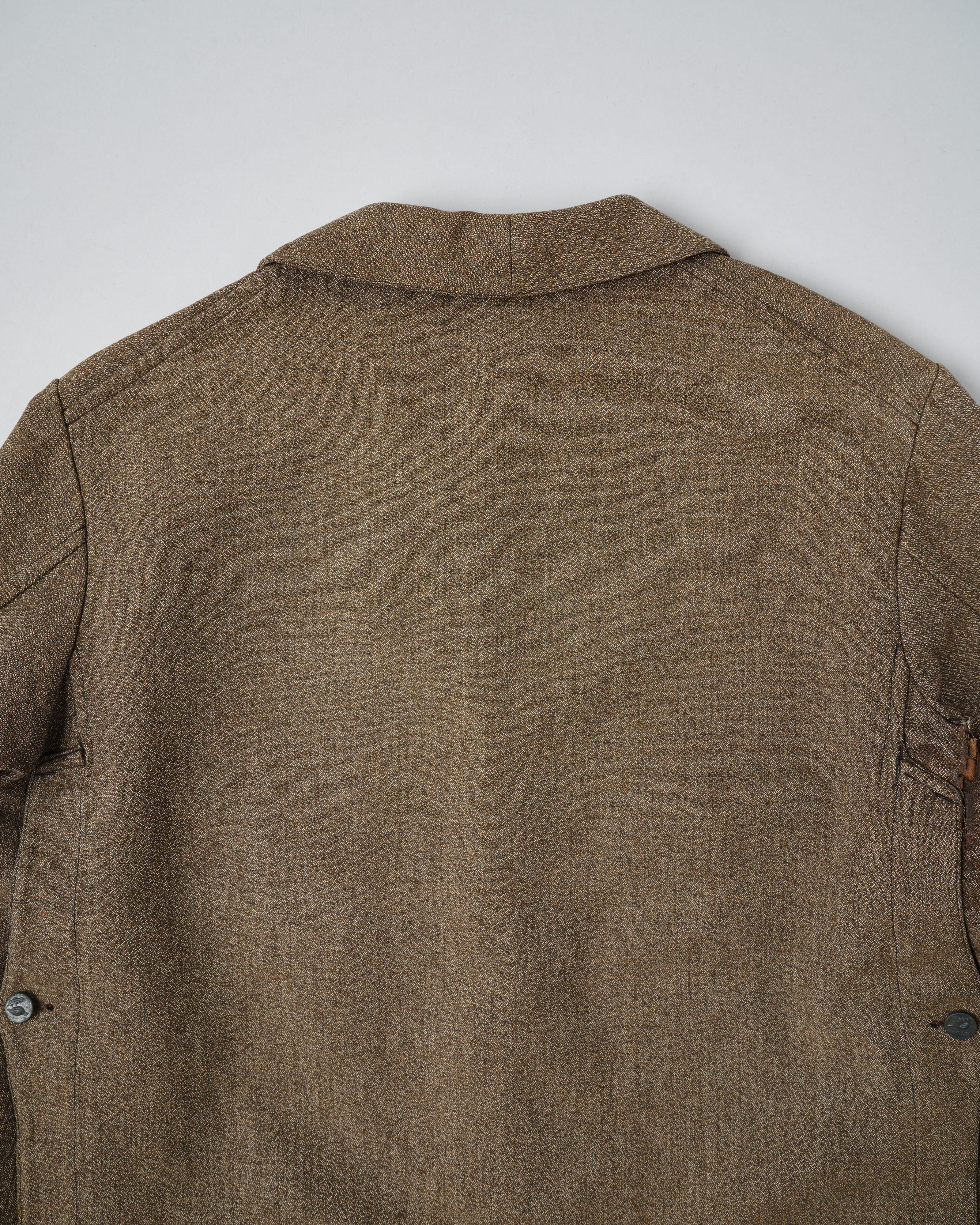 【~30’s】French Vintage Brown Chambray Hunting Jacket
