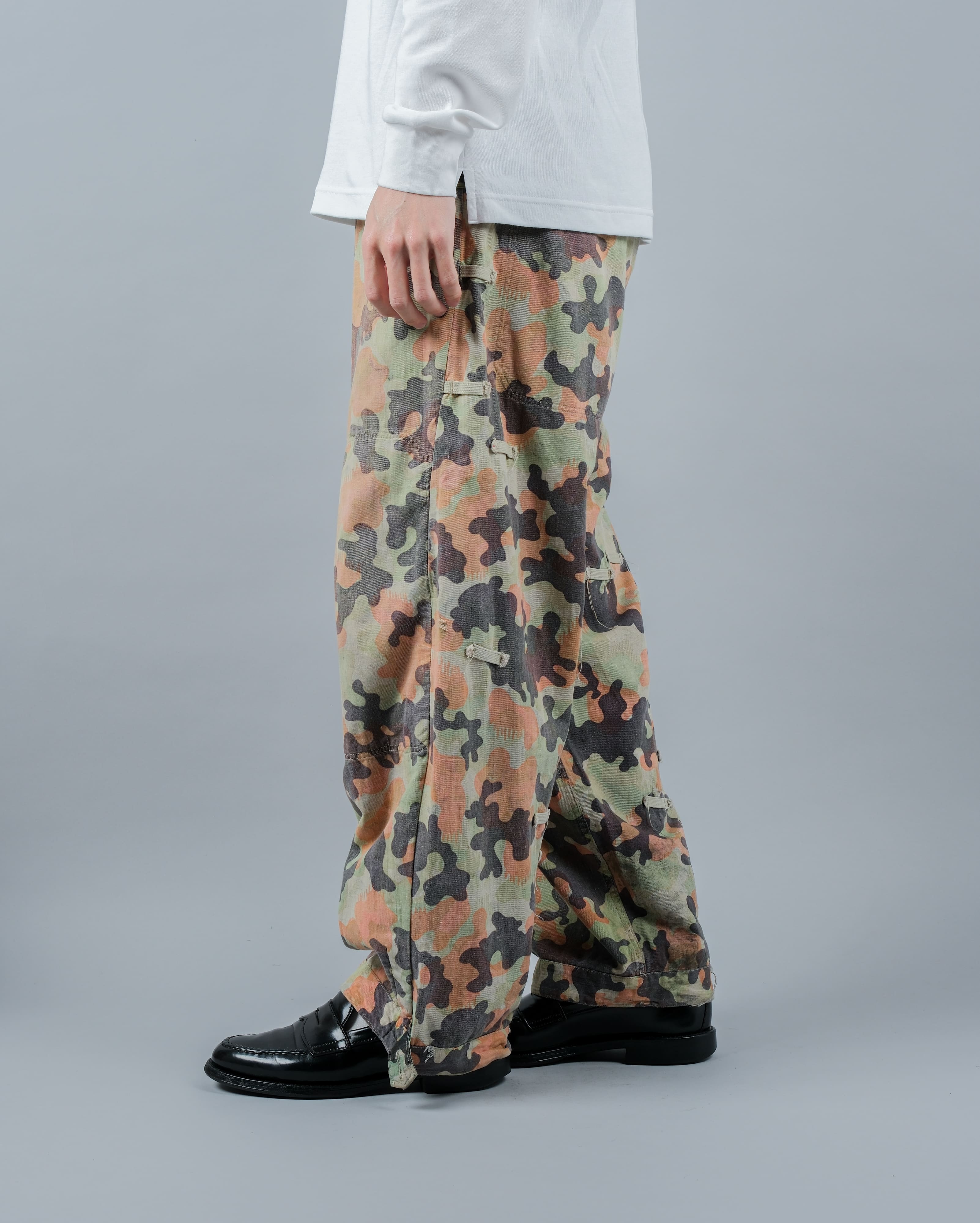 【~50's】Czechoslovakian Army Dubaky Camouflage Reversible Trousers "Modified"